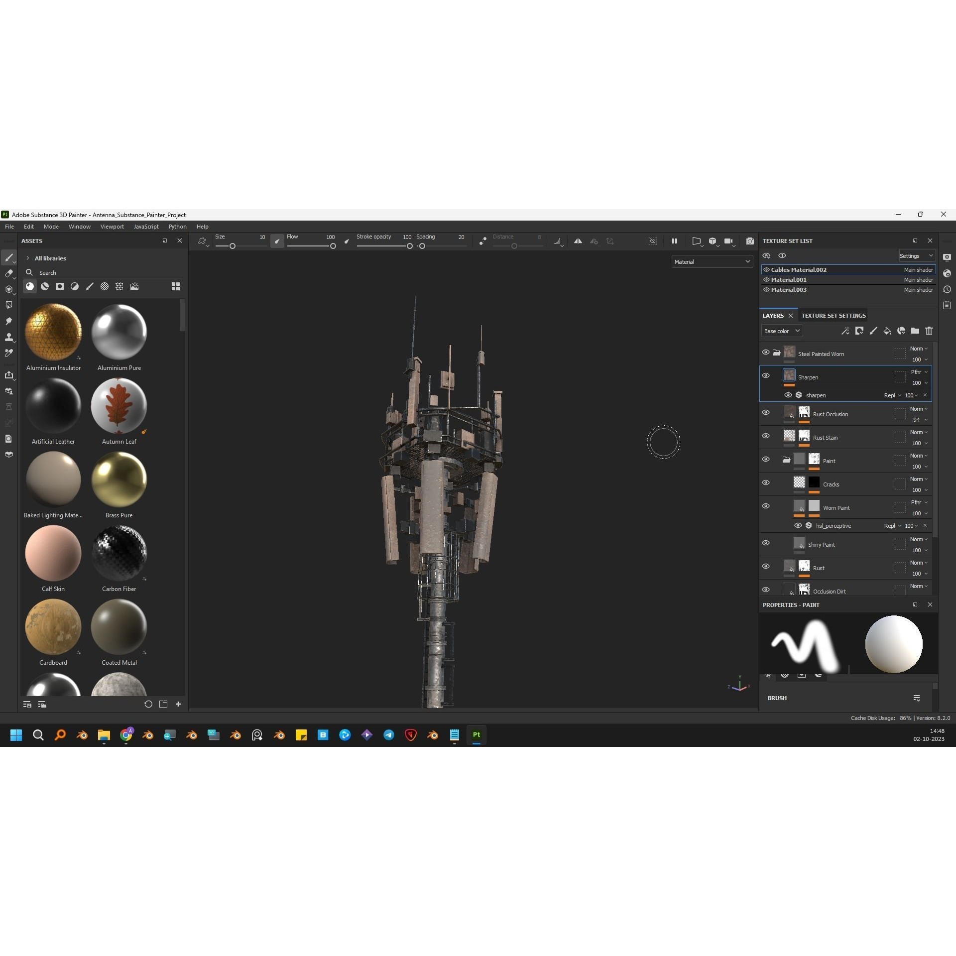 Antenna Tower - Low-Poly Game-Ready 3D Model - View 20