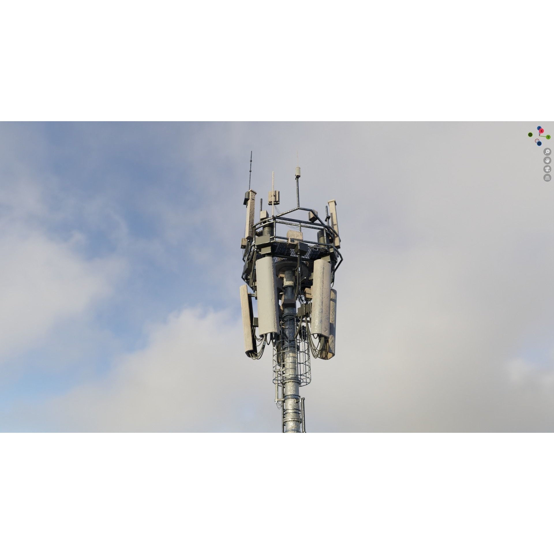 Antenna Tower - Low-Poly Game-Ready 3D Model - View 40