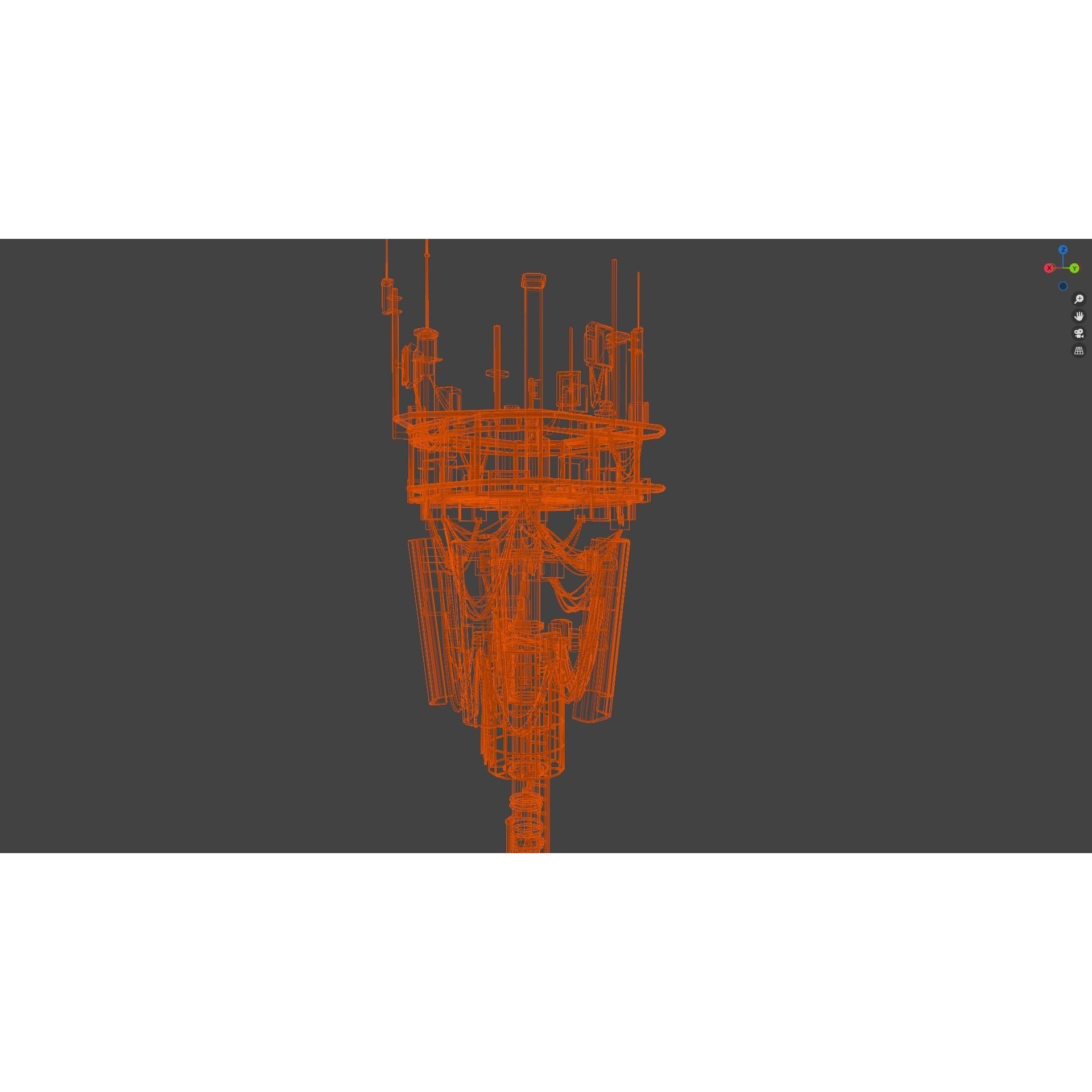 Antenna Tower - Low-Poly Game-Ready 3D Model - View 6