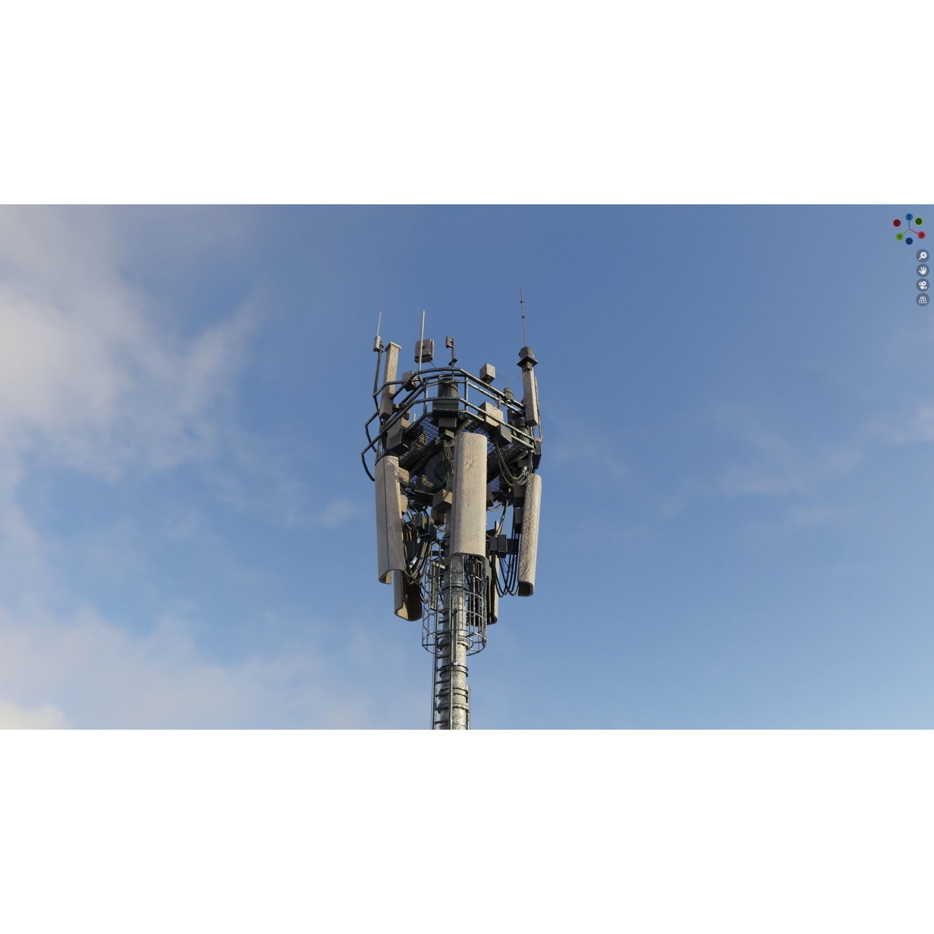 Antenna Tower - Low-Poly Game-Ready 3D Model - View 9