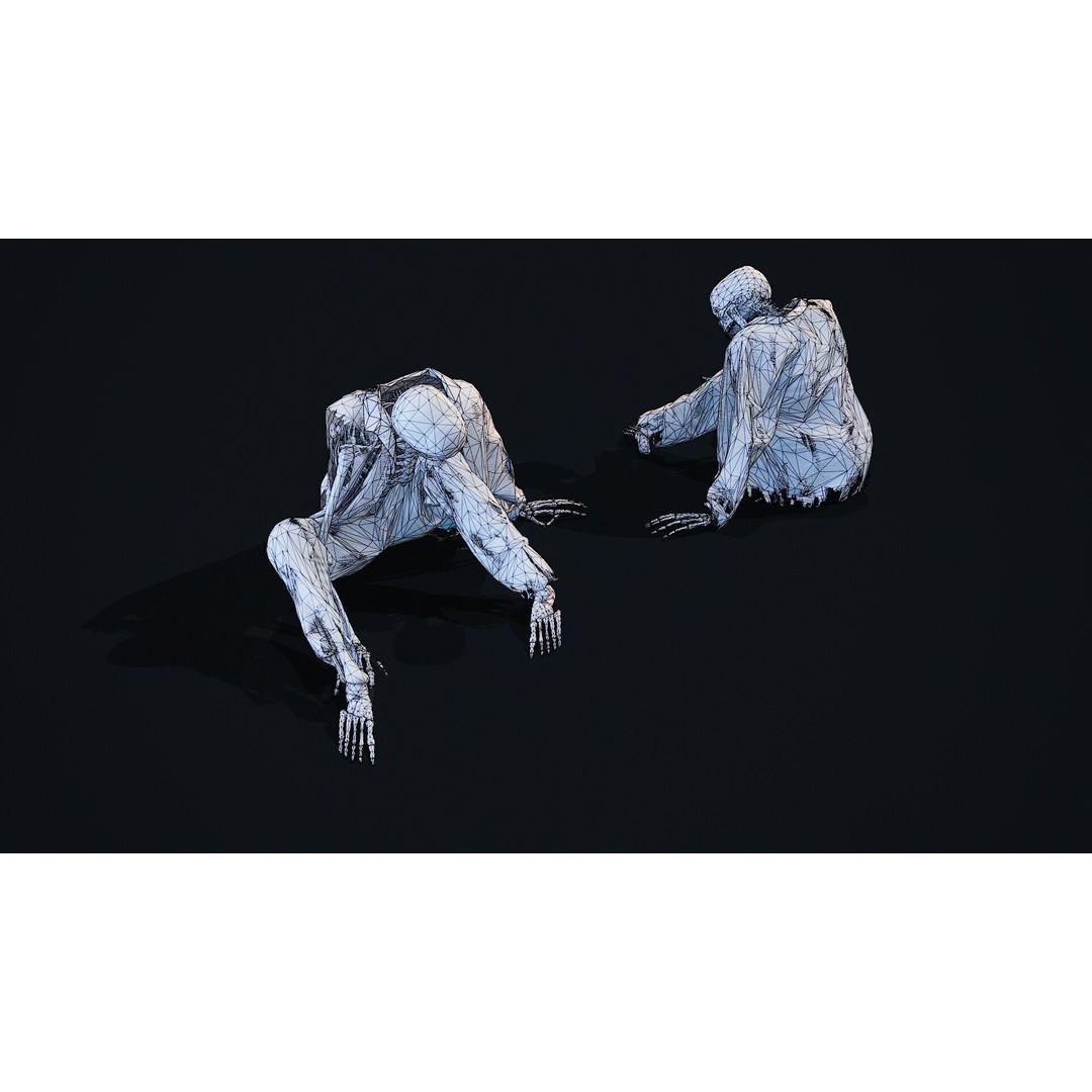 Skeleton Remains 2 3D Model – Low Poly PBR Asset, FBX & OBJ Formats