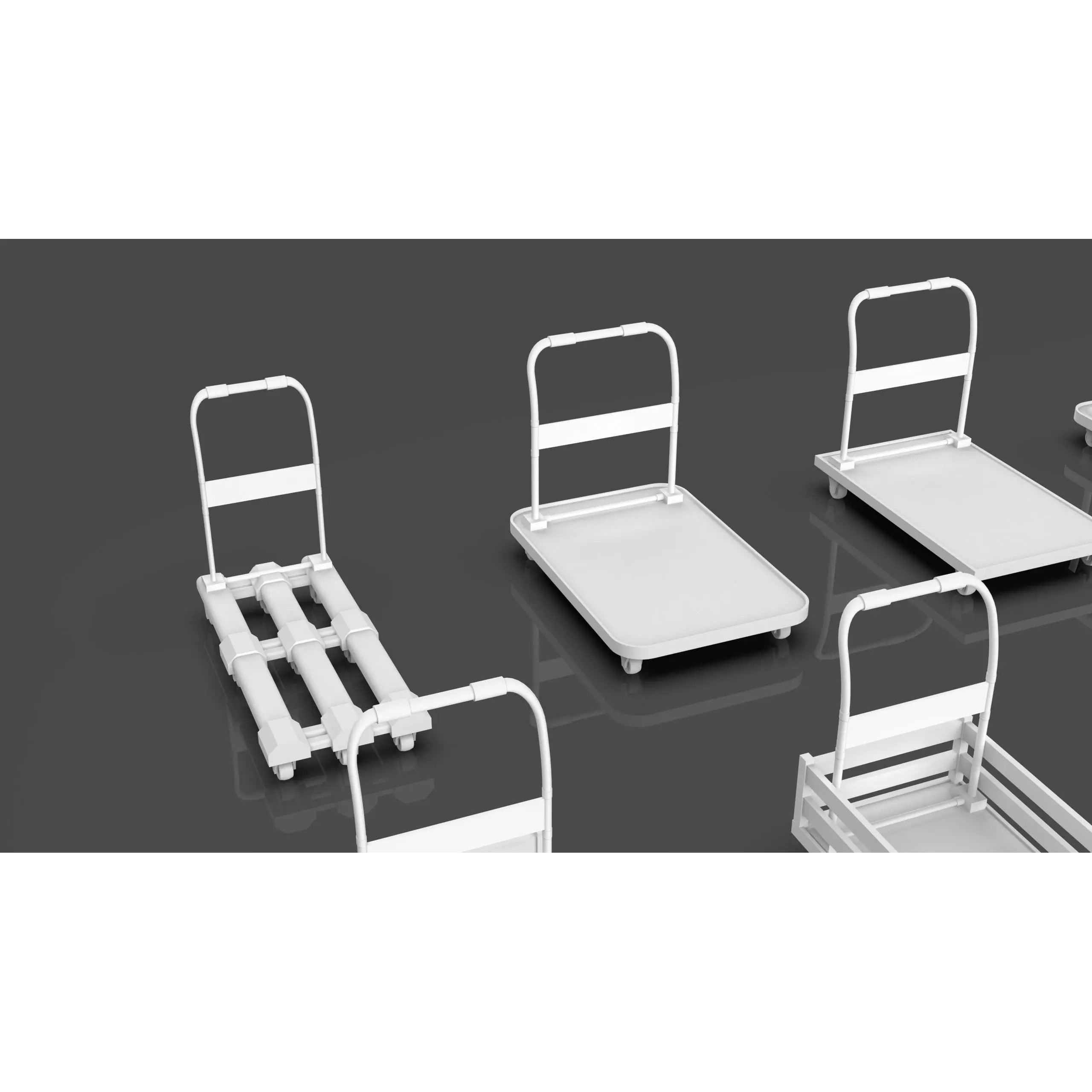 Bookshelf-Bunk Bed-Trolley Combo Pack - Low-Poly Game-Ready 3D Model - View 26