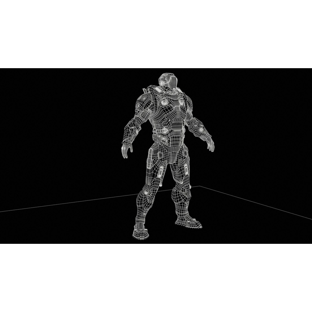CyberJagg 3D Model – Low Poly Sci-Fi Character with Animations - View 9