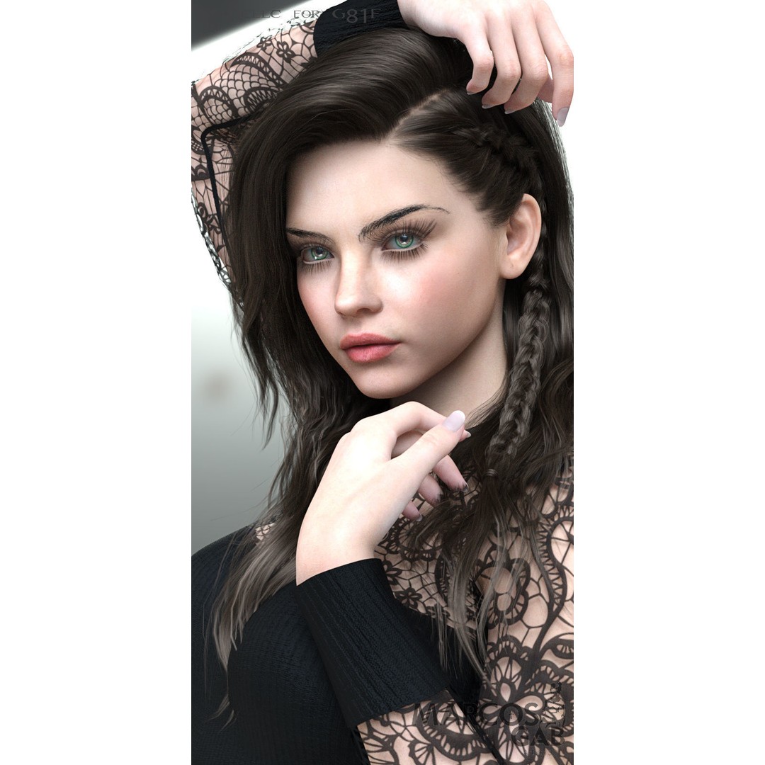 MGAB Michelle 3D Model – Beautiful Character for Genesis 8.1, Rigged PBR - View 3