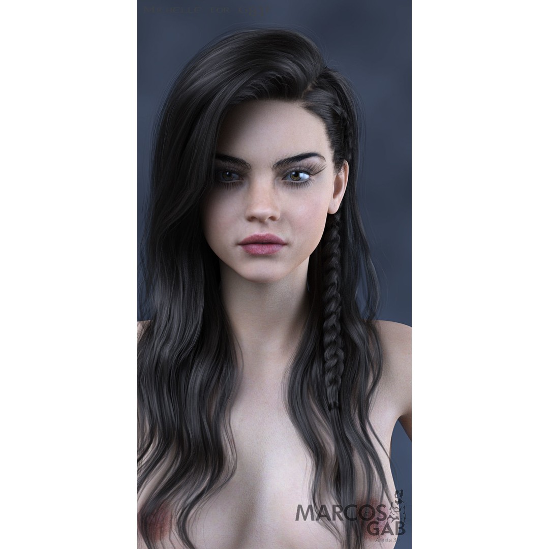 MGAB Michelle 3D Model – Beautiful Character for Genesis 8.1, Rigged PBR - View 6