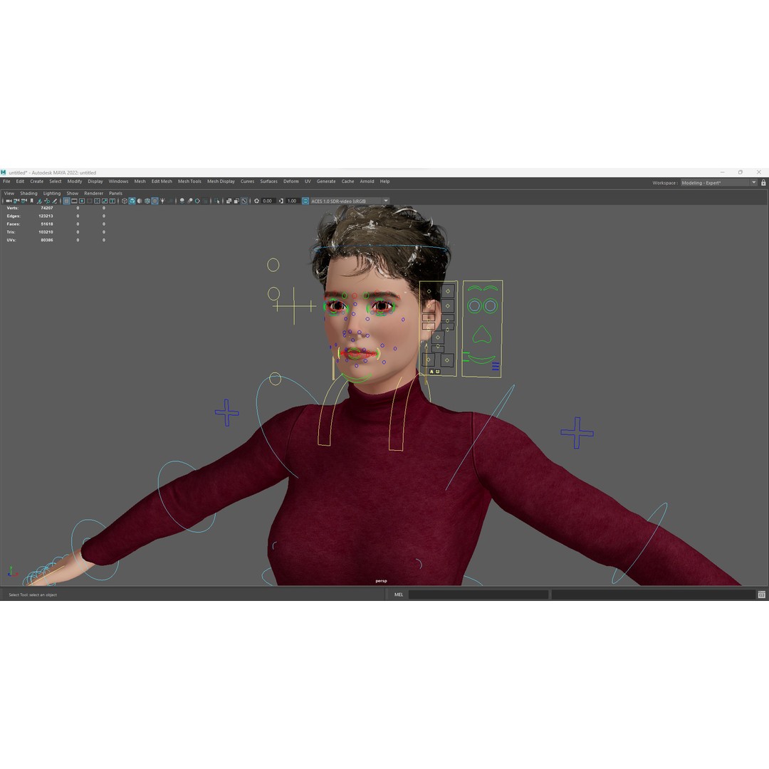 Elegant Low-Poly 3D Character Model – Rigged, PBR Textures, FBX - View 21