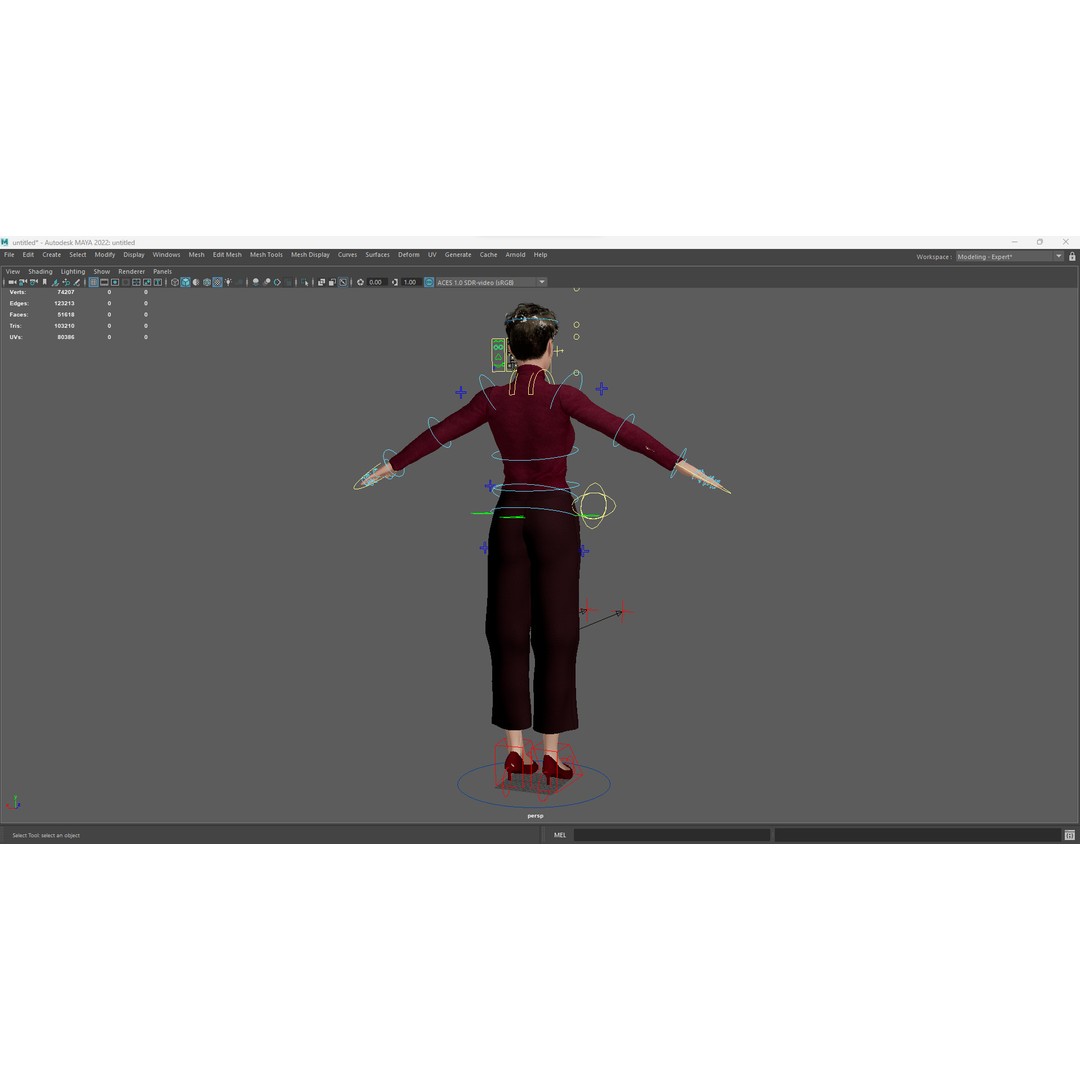 Elegant Low-Poly 3D Character Model – Rigged, PBR Textures, FBX - View 23