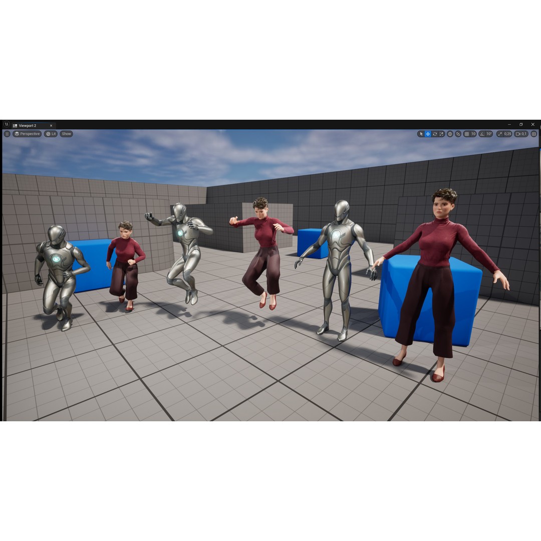 Elegant Low-Poly 3D Character Model – Rigged, PBR Textures, FBX - View 25
