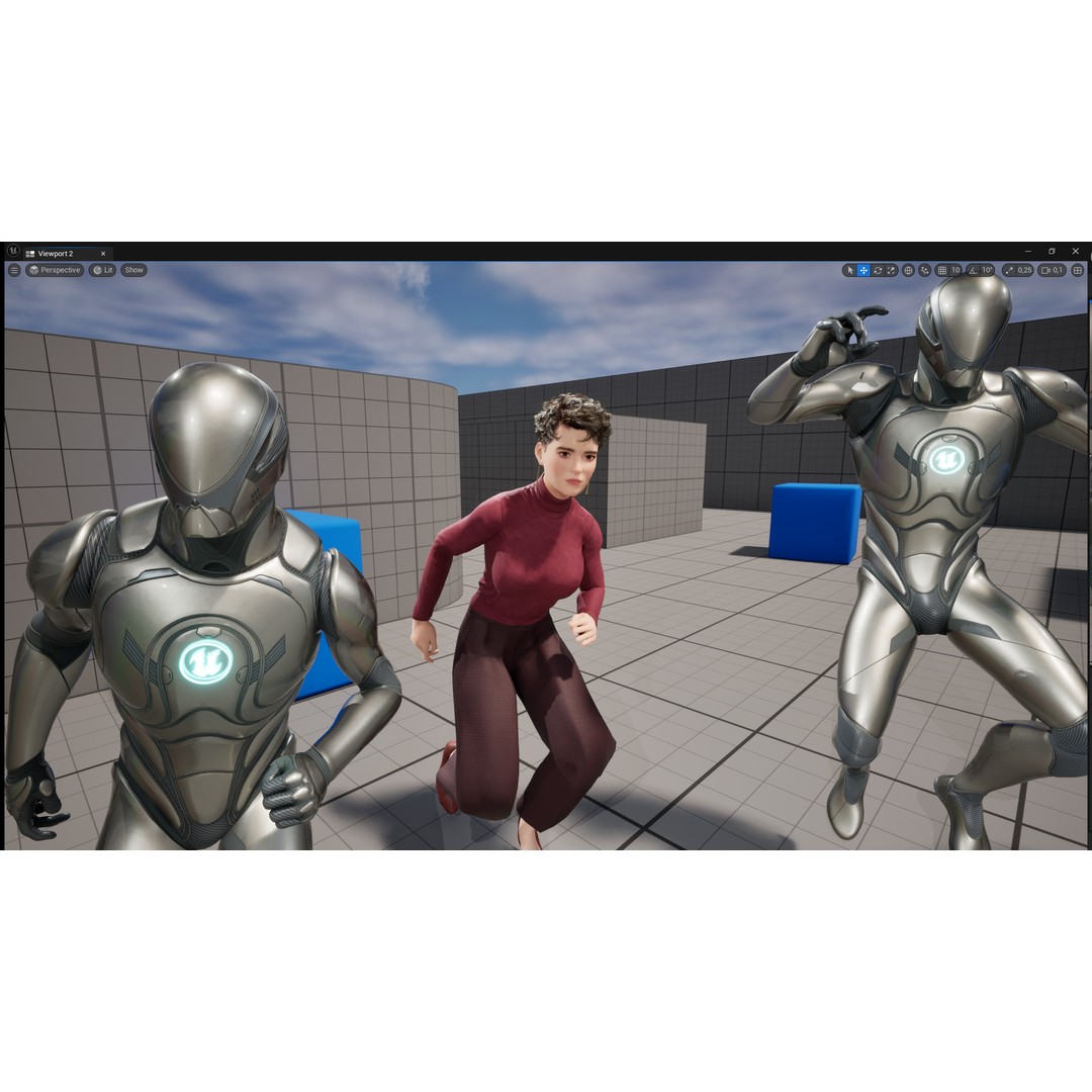 Elegant Low-Poly 3D Character Model – Rigged, PBR Textures, FBX - View 26
