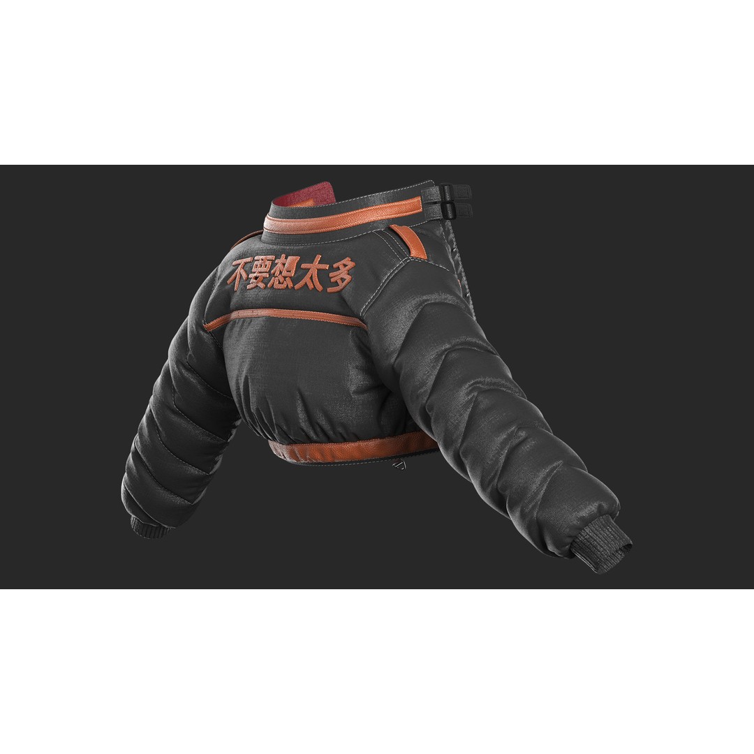 Girls Outfit 3D Model – Marvelous Designer Clothing, PBR Textures - View 6