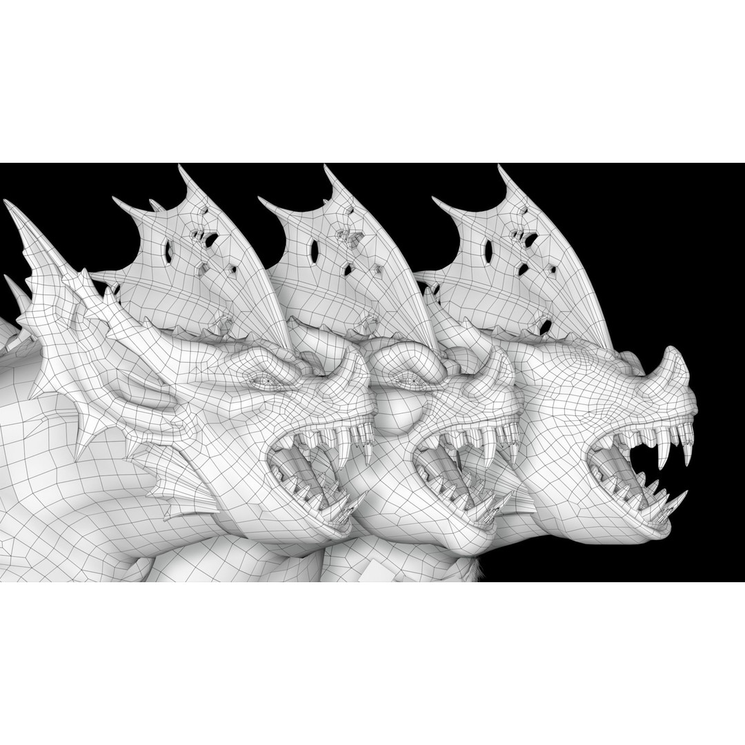 Moonshadow Beast 3D Model – Rigged Low-Poly Creature, FBX/Blender - View 19
