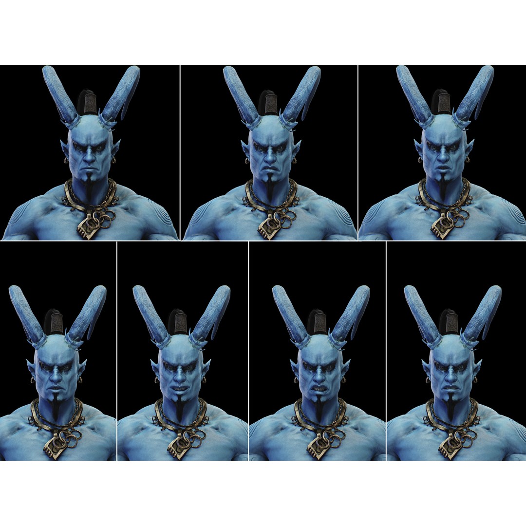 Genie 3D Model – Low Poly Character with Rigging and PBR Textures - View 3