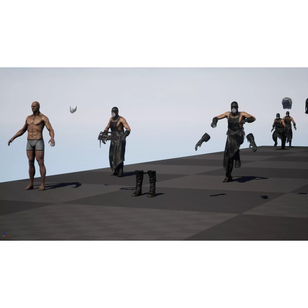 Blacksmith 3D Model – Low Poly Rigged Character with 15 Animations - View 34