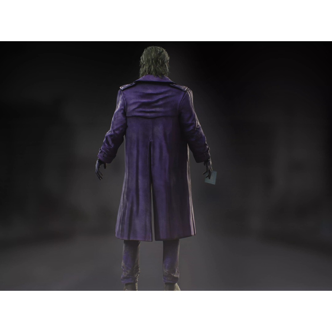 Joker 3D Model – Low Poly Rigged Character with PBR Textures - View 8