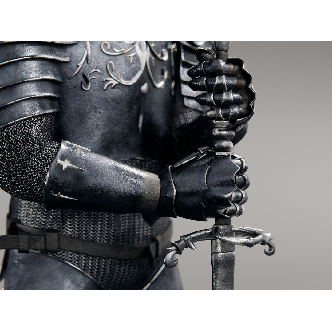 Grim Knight 3D Model – Rigged Fantasy Character with PBR Textures - View 10