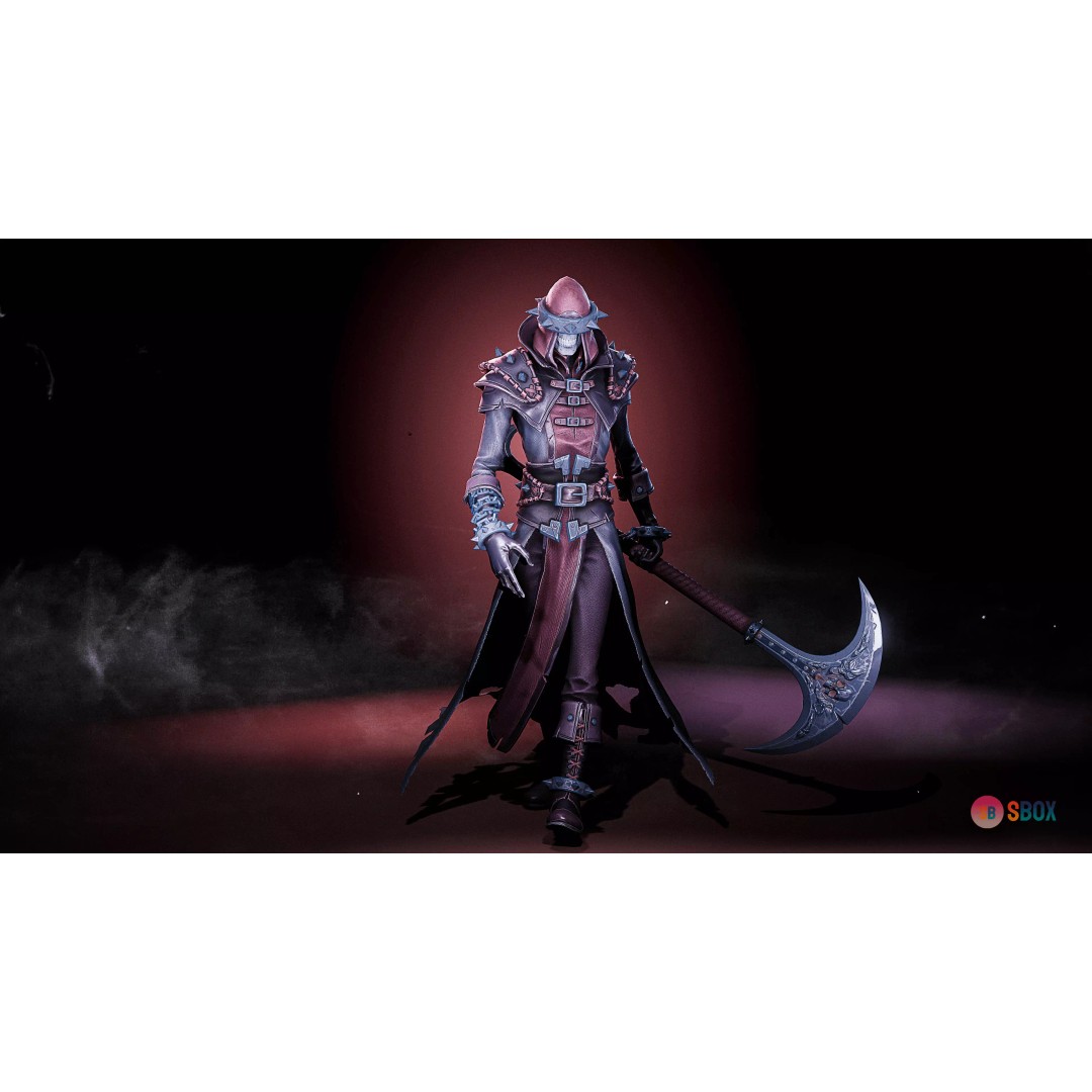 Skeleton Inquisitor 3D Model – Low Poly Rigged Character, FBX - View 10