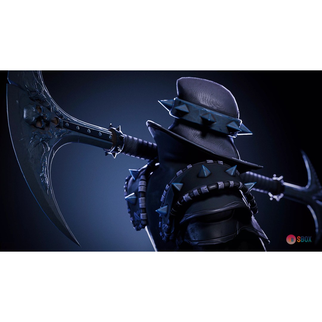 Skeleton Inquisitor 3D Model – Low Poly Rigged Character, FBX - View 11