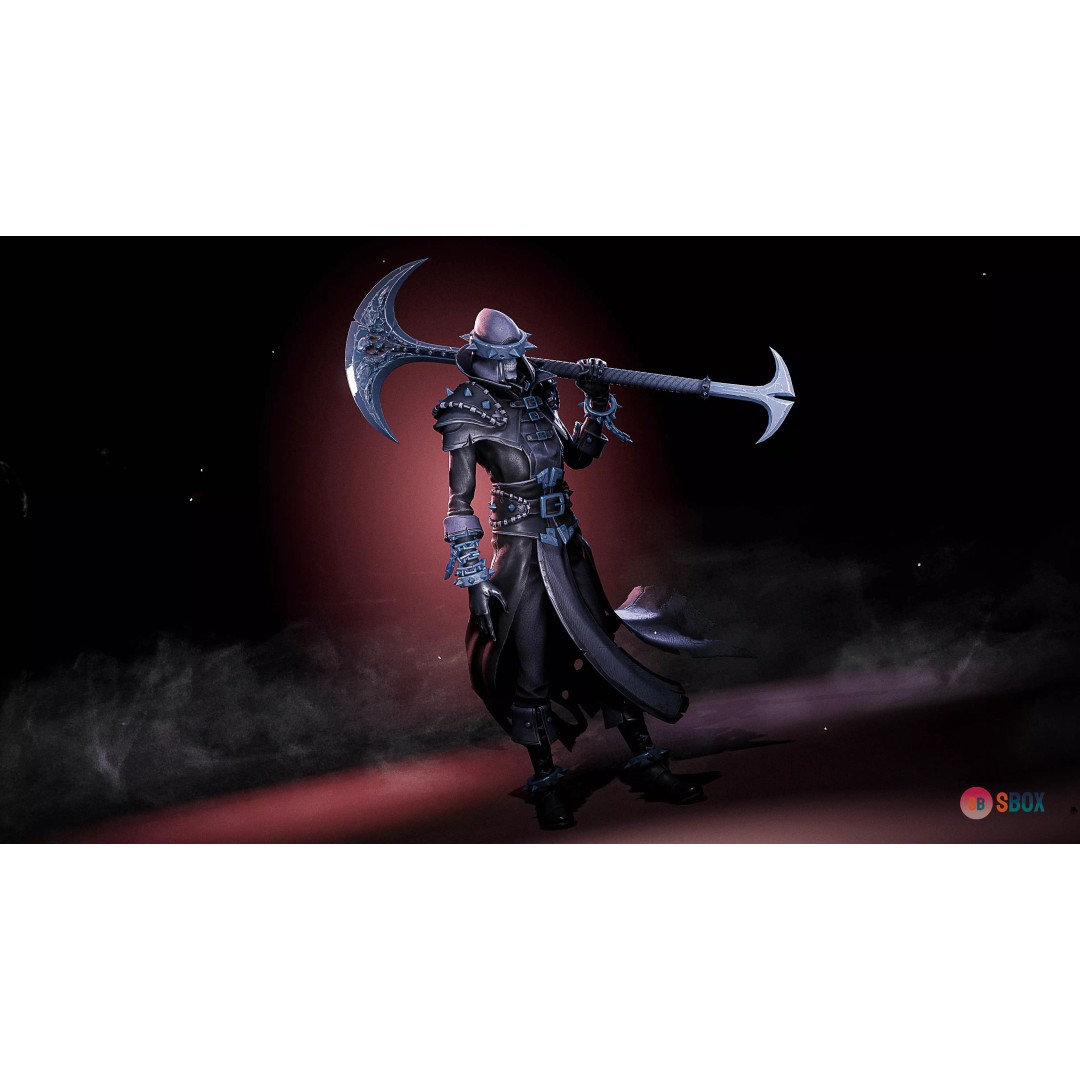 Skeleton Inquisitor 3D Model – Low Poly Rigged Character, FBX - View 12