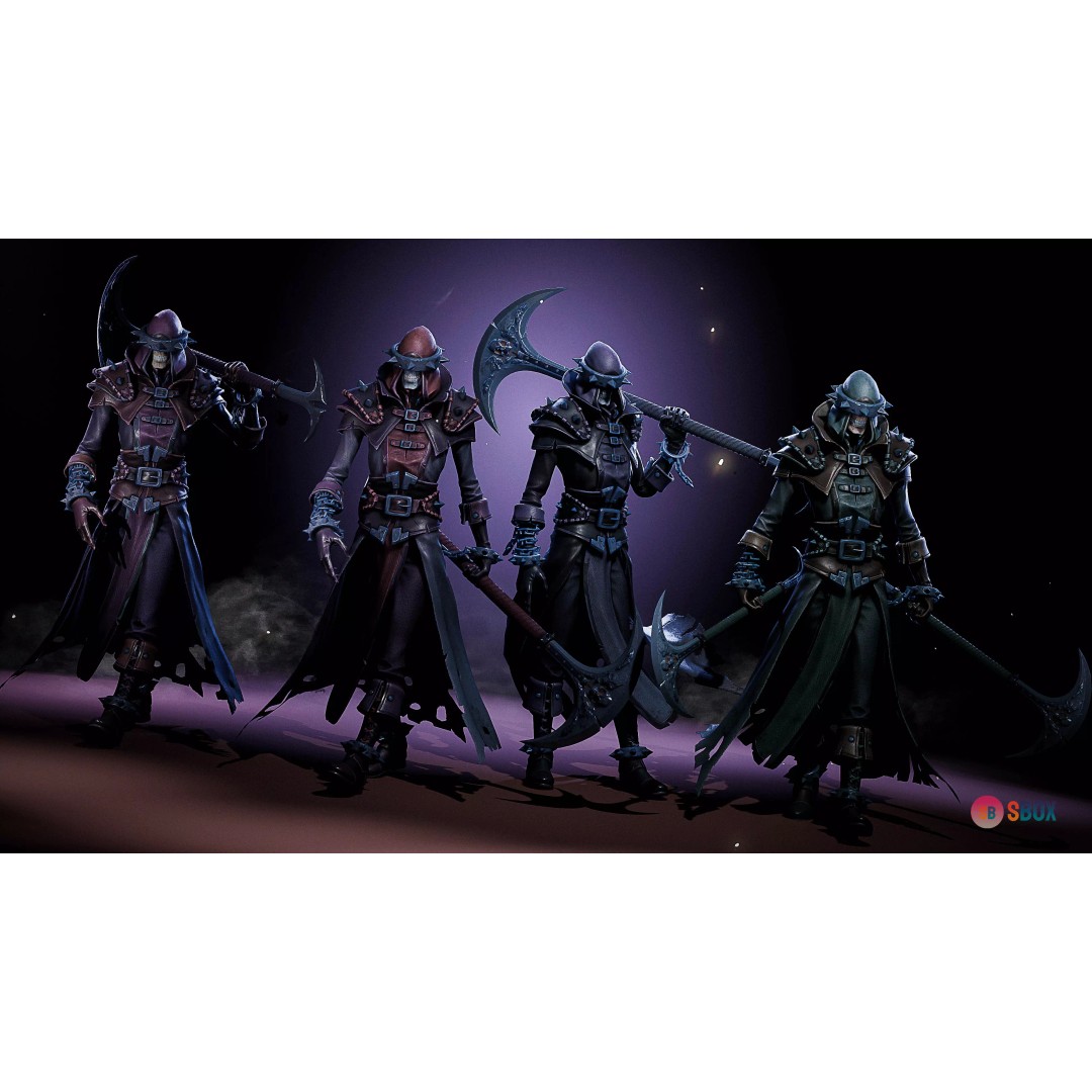 Skeleton Inquisitor 3D Model – Low Poly Rigged Character, FBX - View 17