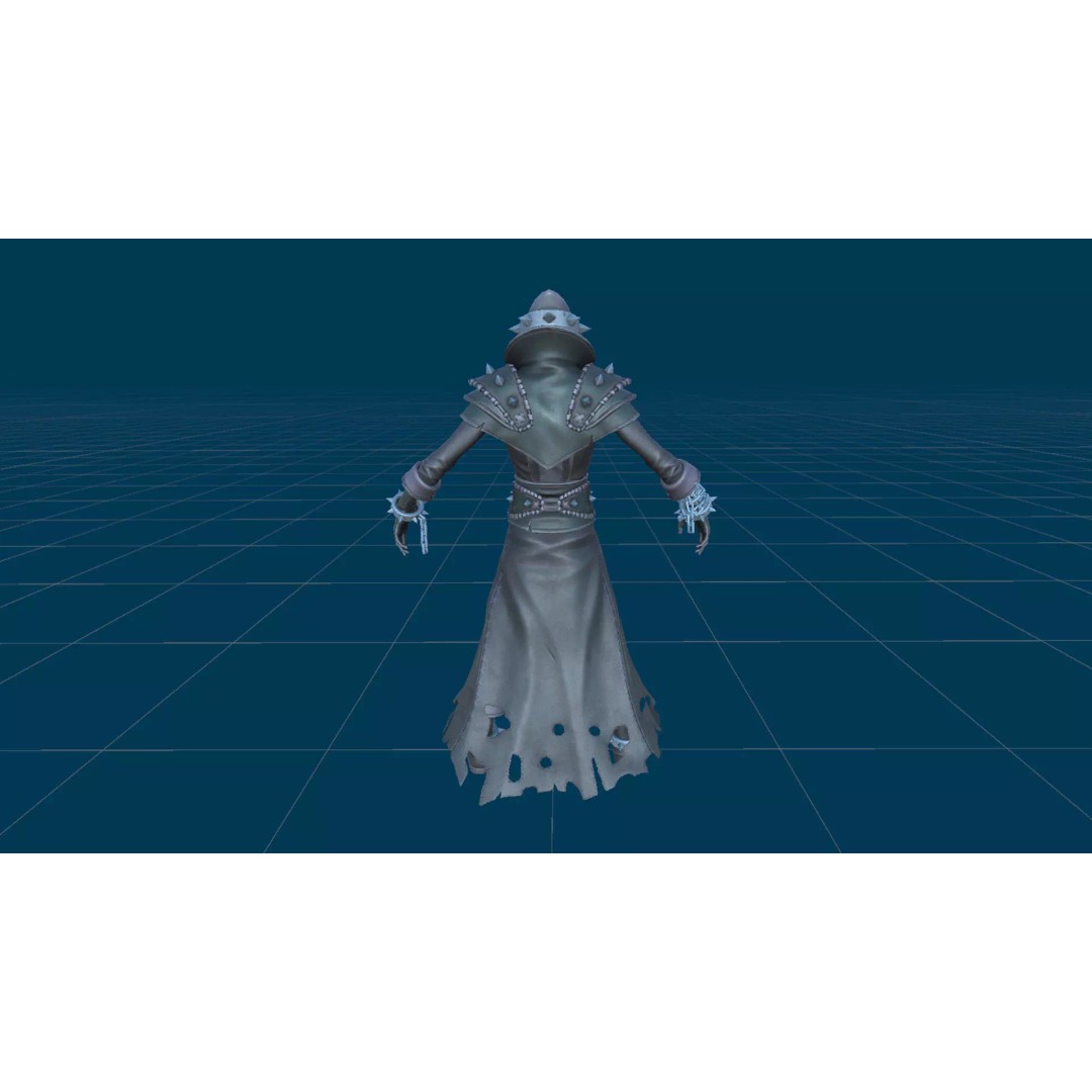 Skeleton Inquisitor 3D Model – Low Poly Rigged Character, FBX - View 25