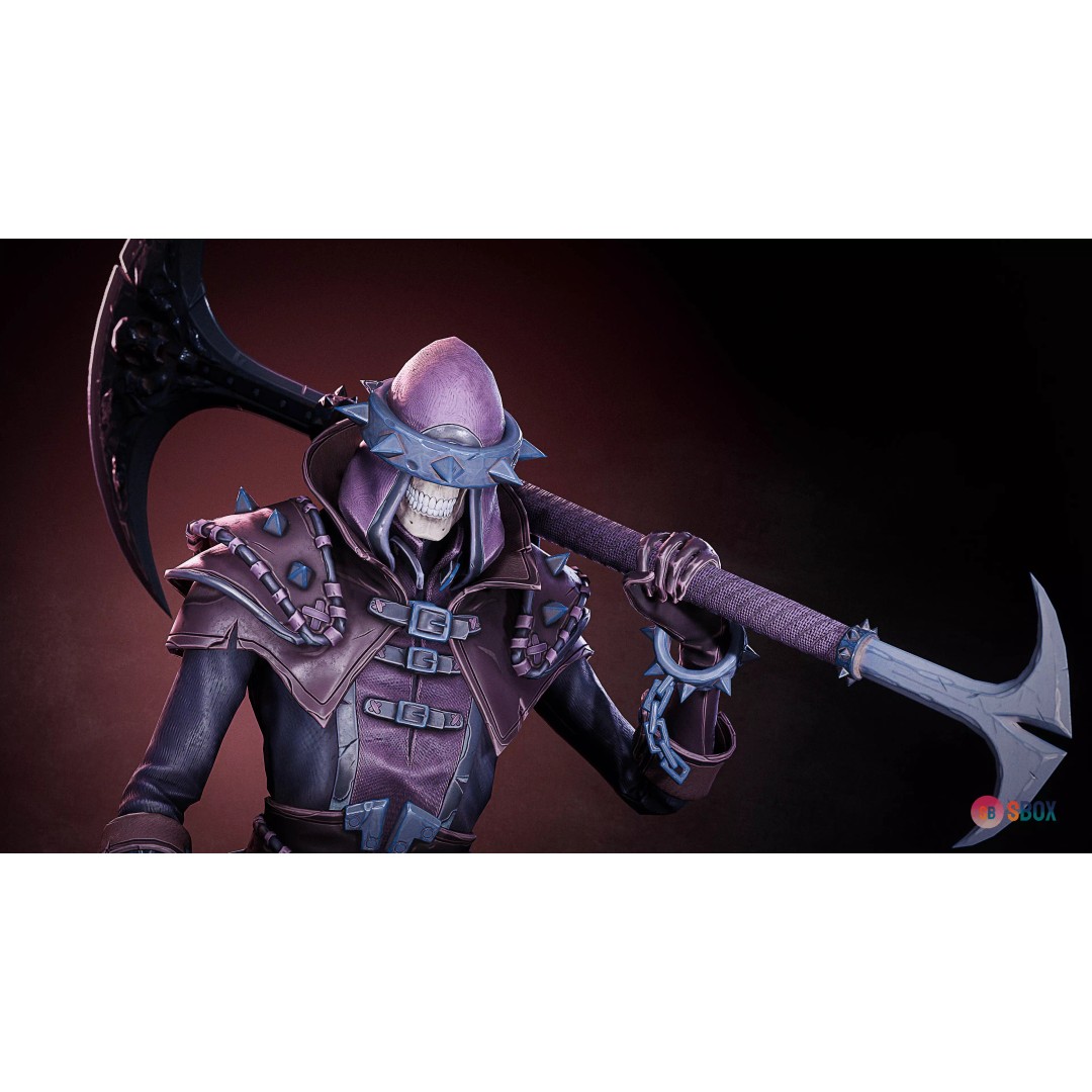 Skeleton Inquisitor 3D Model – Low Poly Rigged Character, FBX - View 6