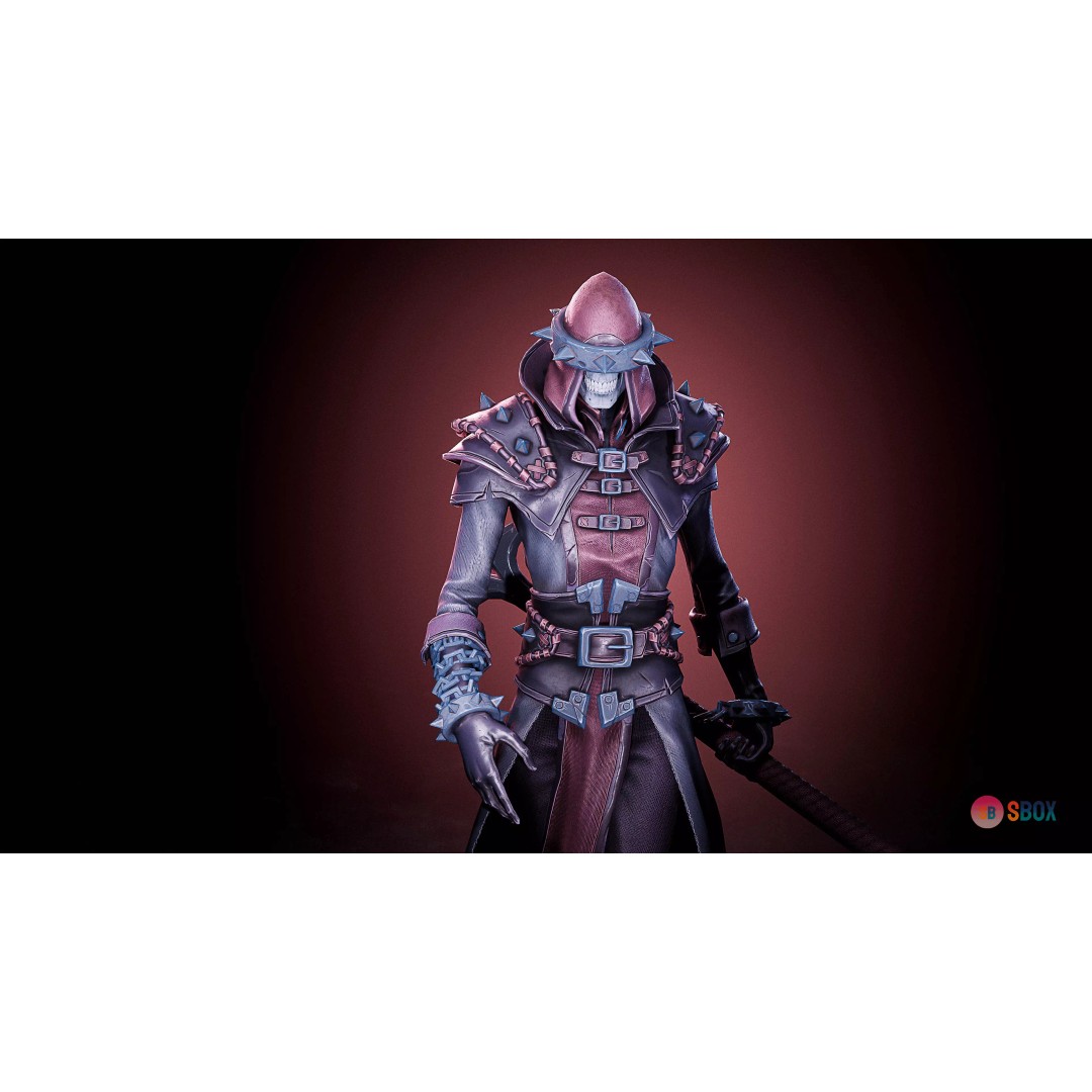 Skeleton Inquisitor 3D Model – Low Poly Rigged Character, FBX - View 9