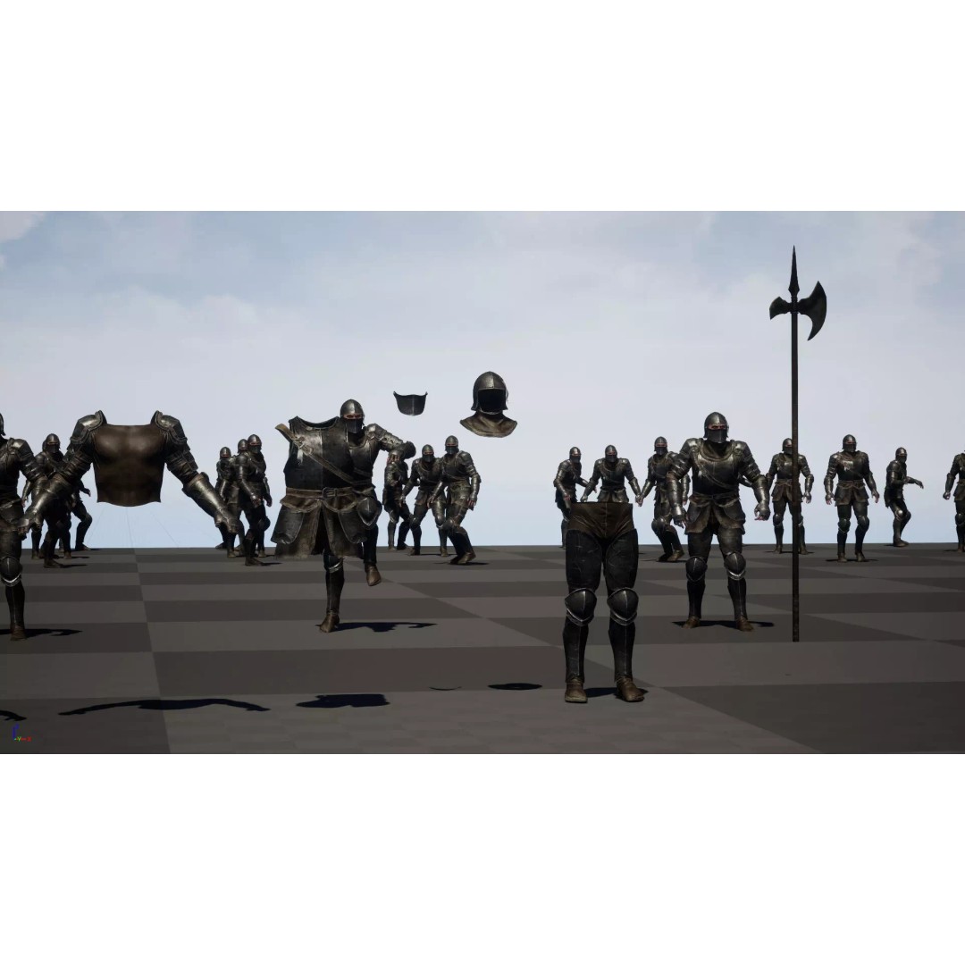 NPC Guardian1 3D Model – Low Poly Game Character, Rigged, FBX - View 32
