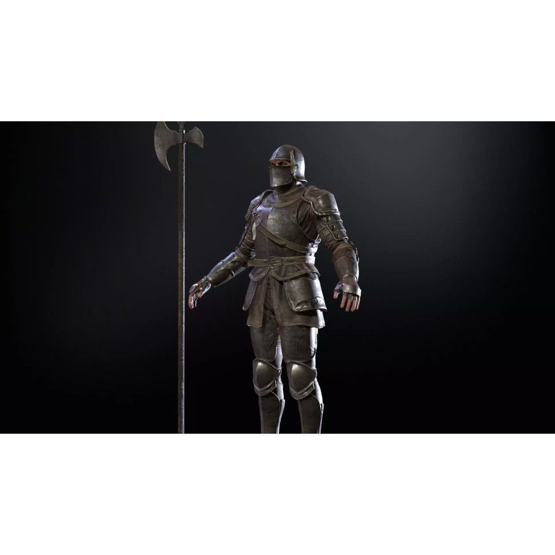 NPC Guardian1 3D Model – Low Poly Game Character, Rigged, FBX - View 7