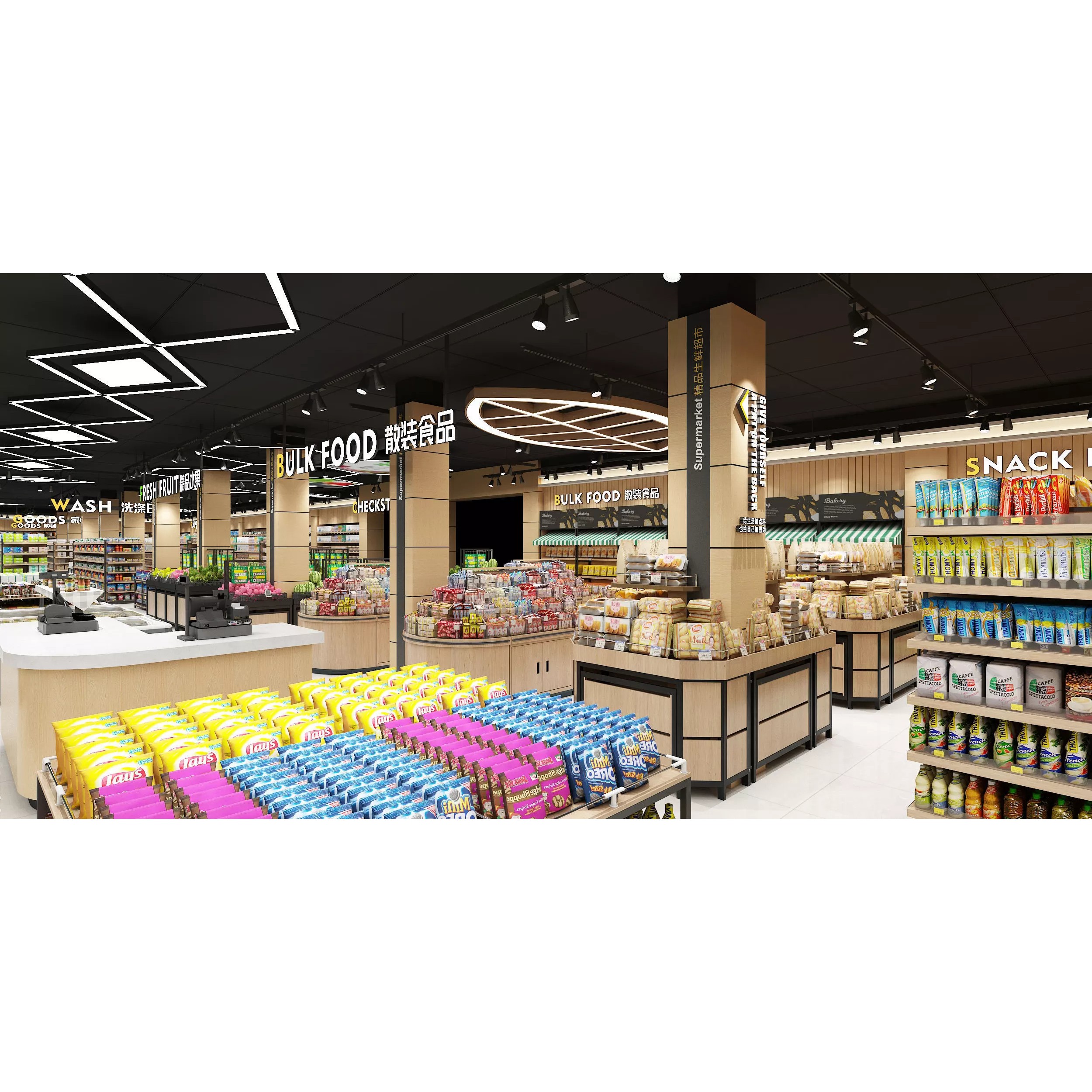 Supermarket Interior - Game-Ready 3D Model