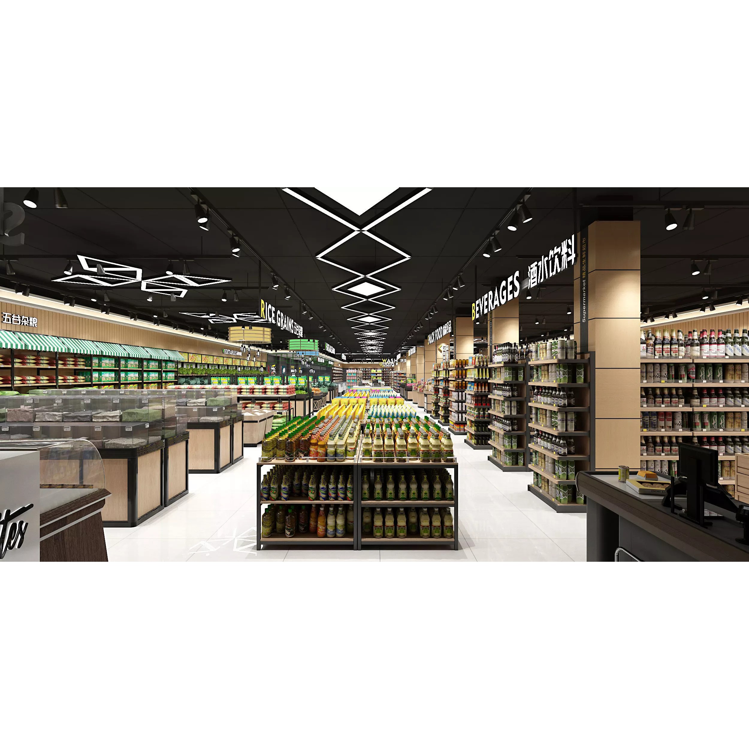 Supermarket Interior - Game-Ready 3D Model - View 2