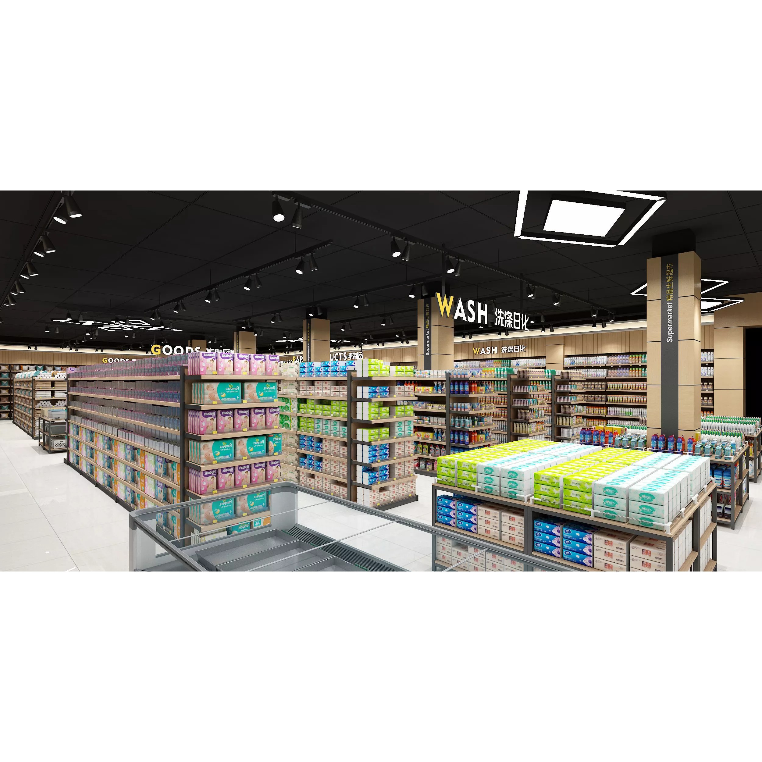 Supermarket Interior - Game-Ready 3D Model - View 9