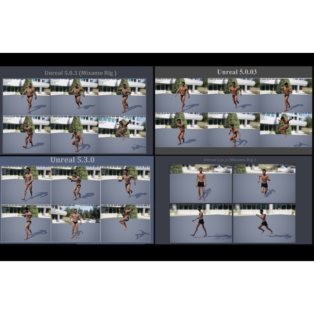 Male Female Base Mega Pack 3D Model – Low Poly Rigged Characters, FBX - View 16