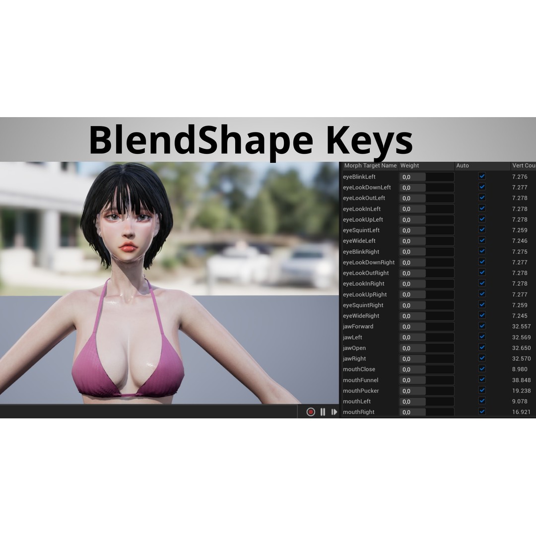 Barista Girl 3D Model – Low Poly Game Ready Character, FBX - View 8
