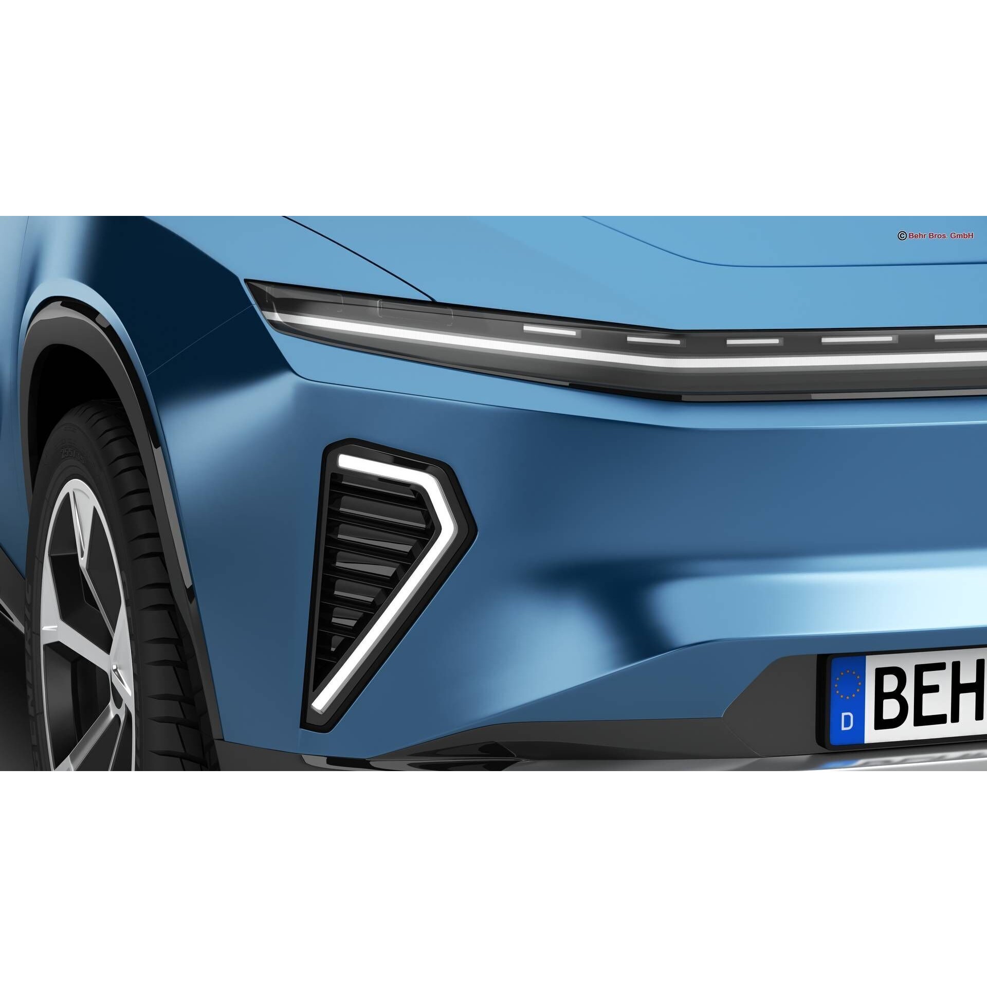 Generic Modern SUV - High-Poly Game-Ready 3D Model - View 11