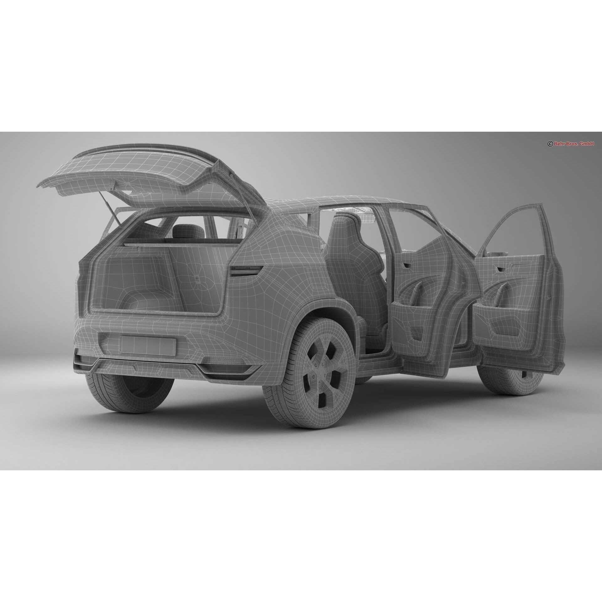 Generic Modern SUV - High-Poly Game-Ready 3D Model - View 21