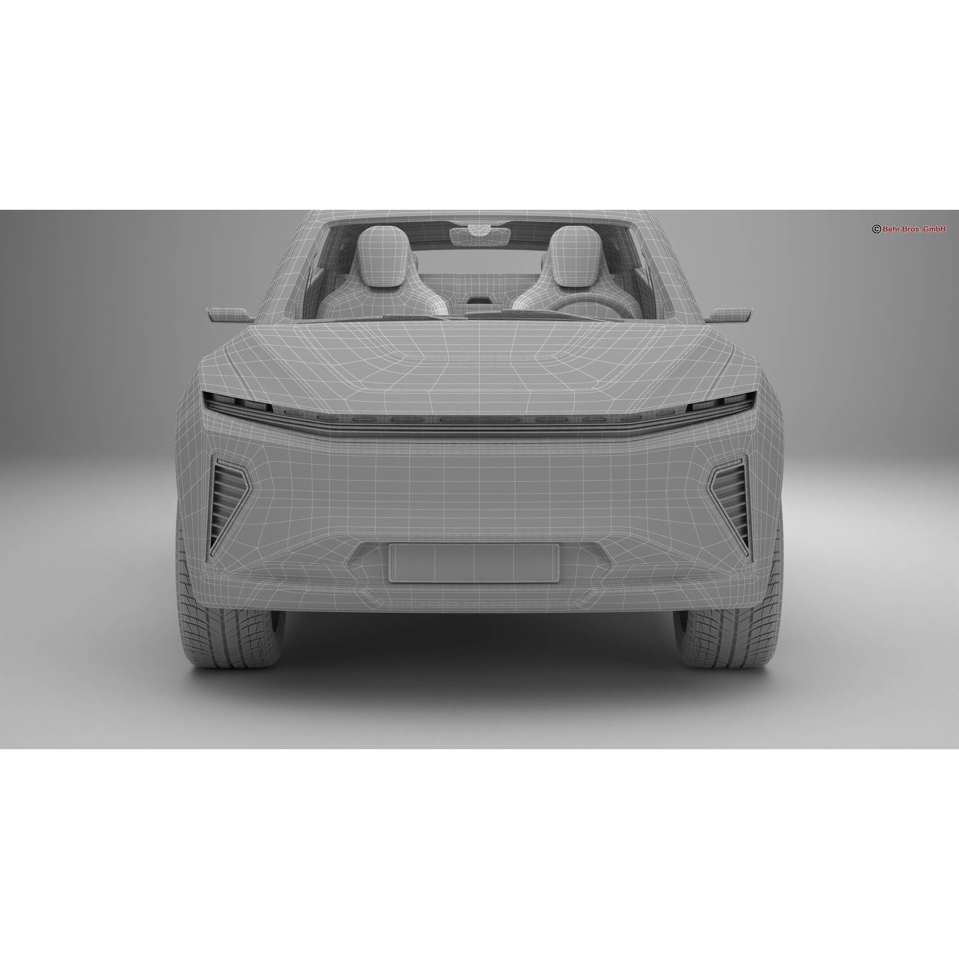 Generic Modern SUV - High-Poly Game-Ready 3D Model - View 23