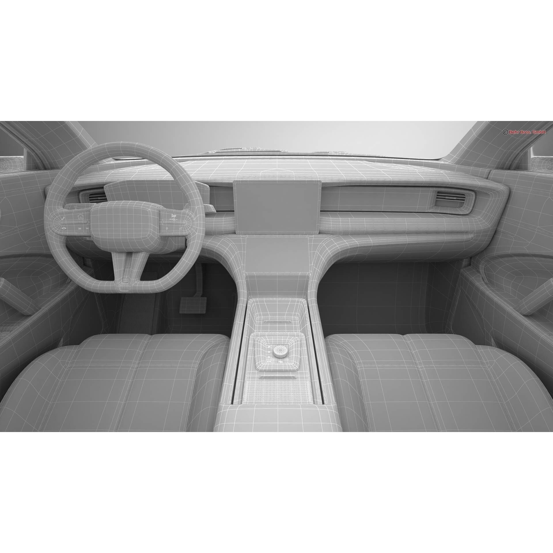 Generic Modern SUV - High-Poly Game-Ready 3D Model - View 28