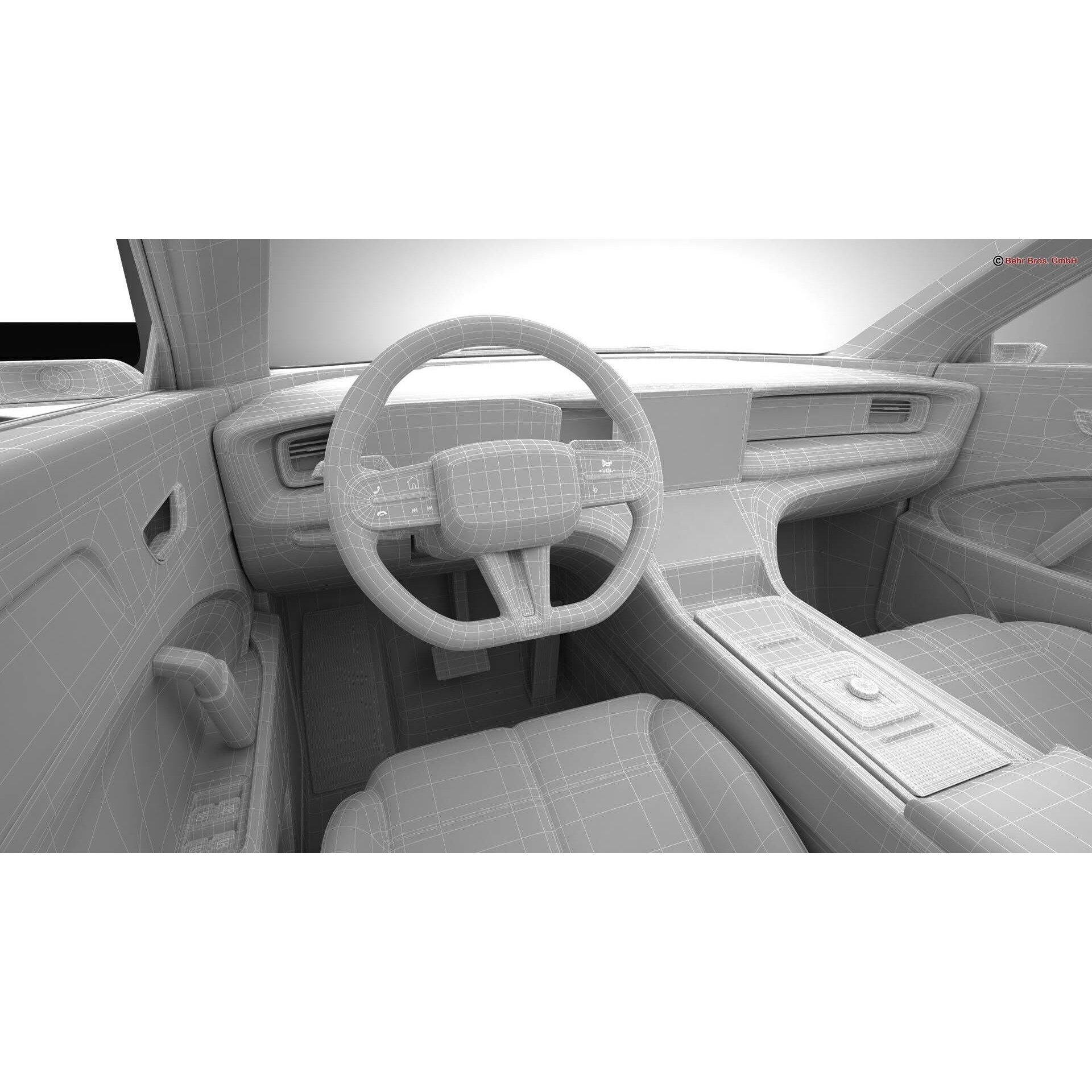 Generic Modern SUV - High-Poly Game-Ready 3D Model - View 29