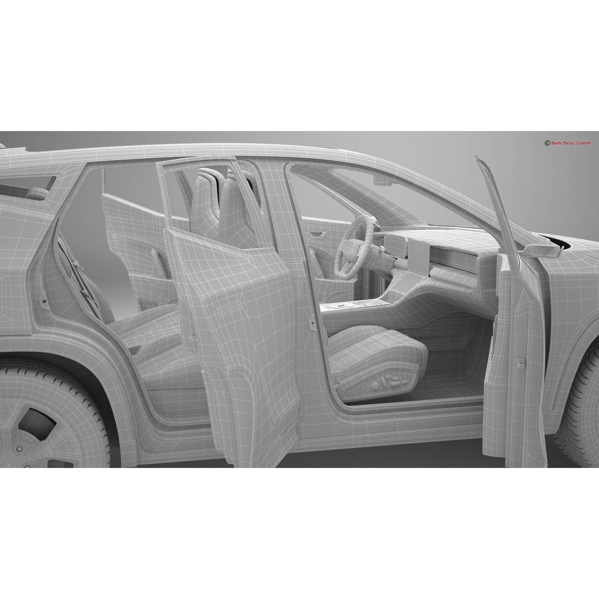 Generic Modern SUV - High-Poly Game-Ready 3D Model - View 31