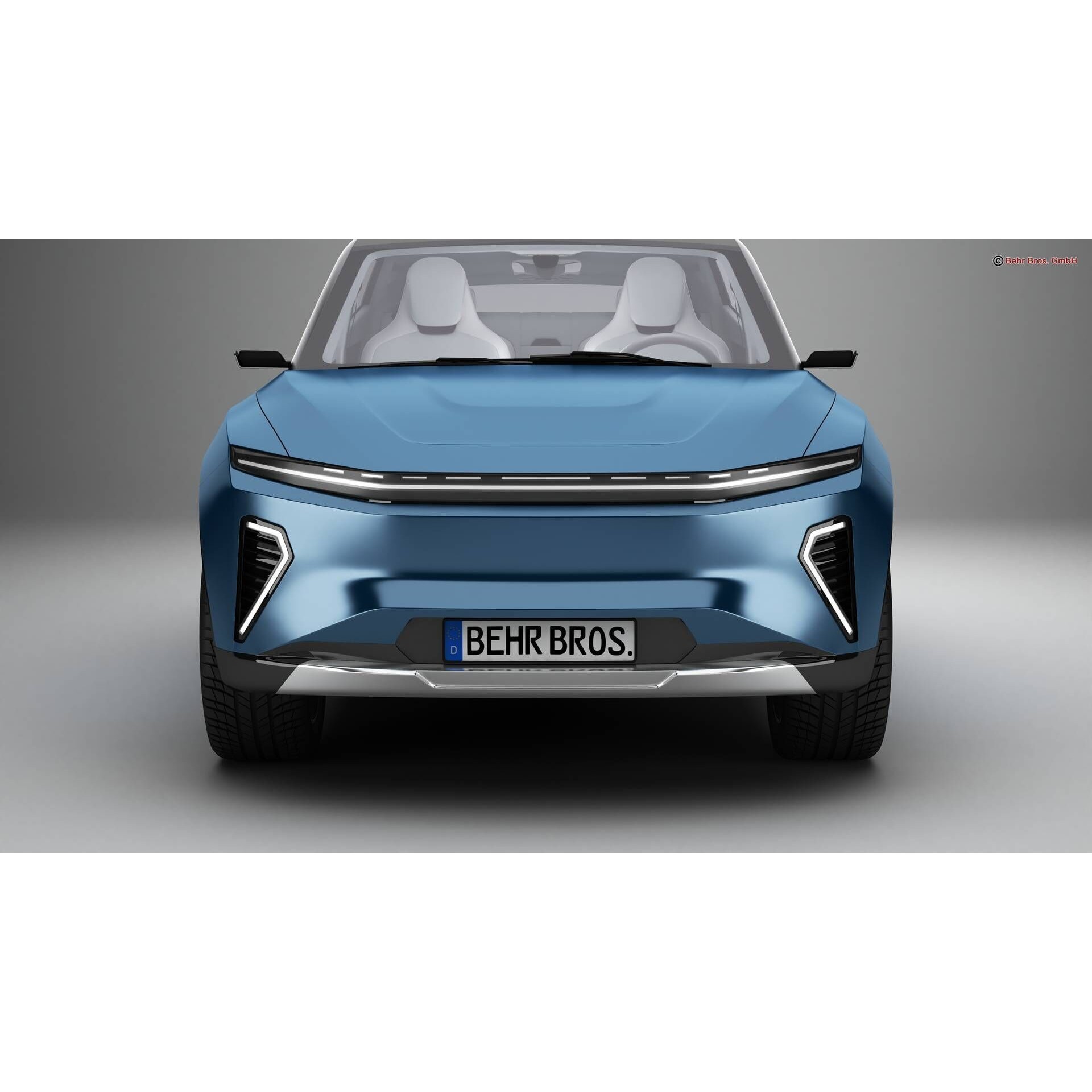 Generic Modern SUV - High-Poly Game-Ready 3D Model - View 8