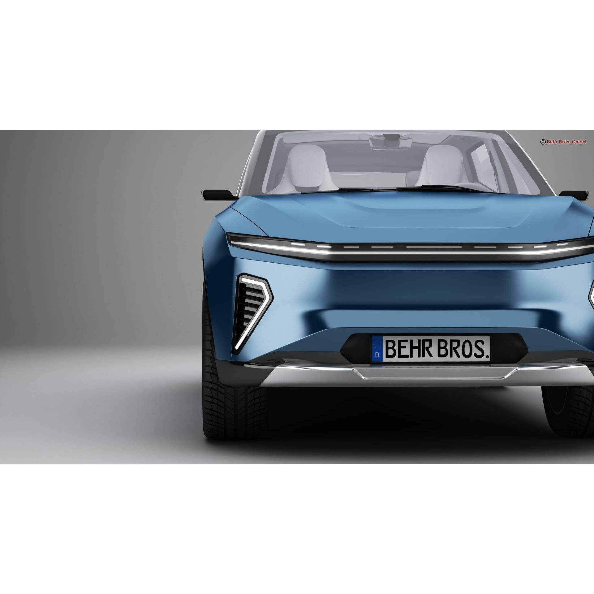 Generic Modern SUV - High-Poly Game-Ready 3D Model - View 9