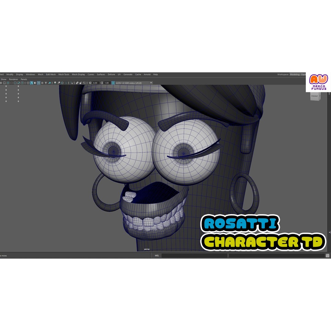 Rosatti 3D Model – Disney-Style Character, Rigged for Animation