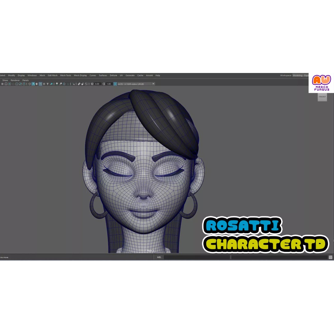 Rosatti 3D Model – Disney-Style Character, Rigged for Animation - View 2