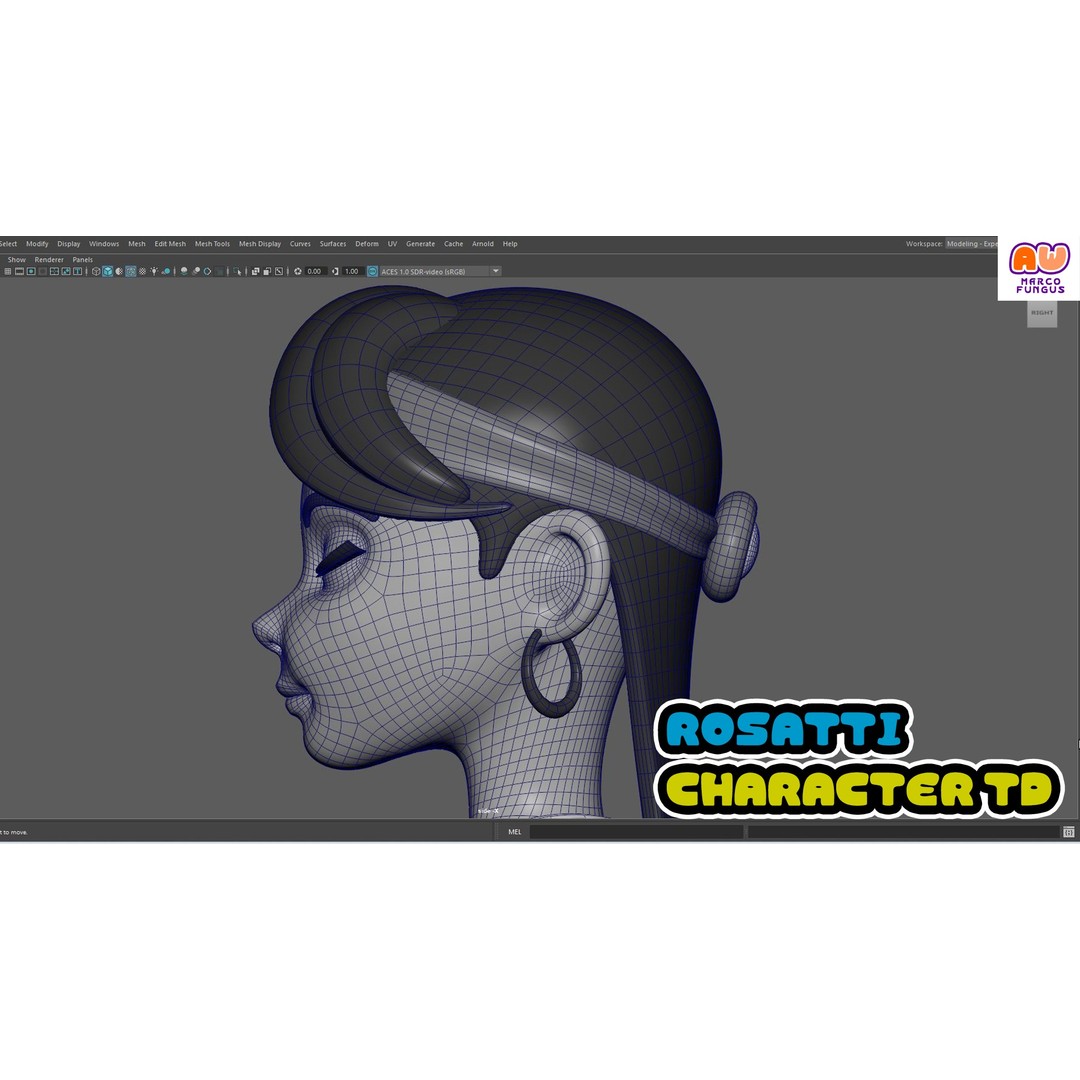 Rosatti 3D Model – Disney-Style Character, Rigged for Animation - View 5