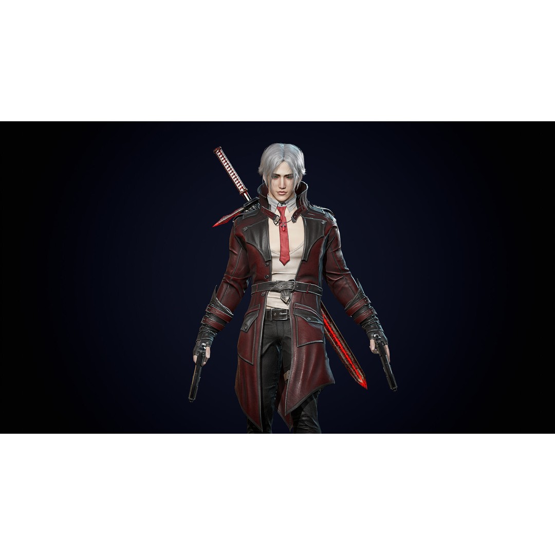 Half Blood Characters 3D Model – Low Poly Rigged Fantasy Asset, FBX - View 13