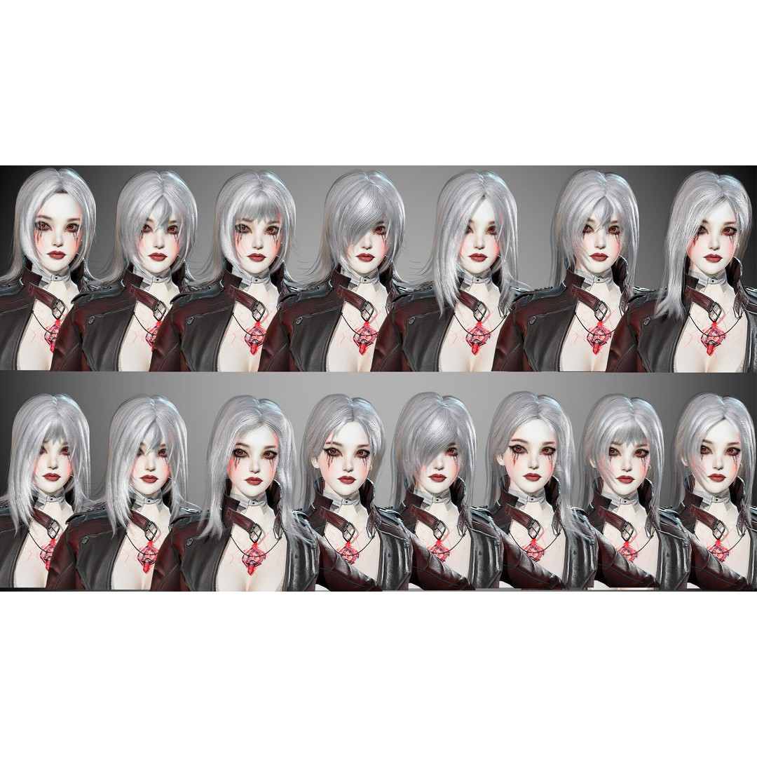 Half Blood Characters 3D Model – Low Poly Rigged Fantasy Asset, FBX - View 16