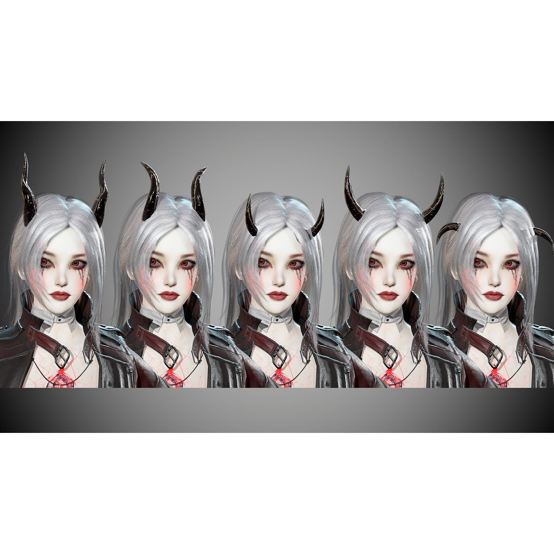 Half Blood Characters 3D Model – Low Poly Rigged Fantasy Asset, FBX - View 17