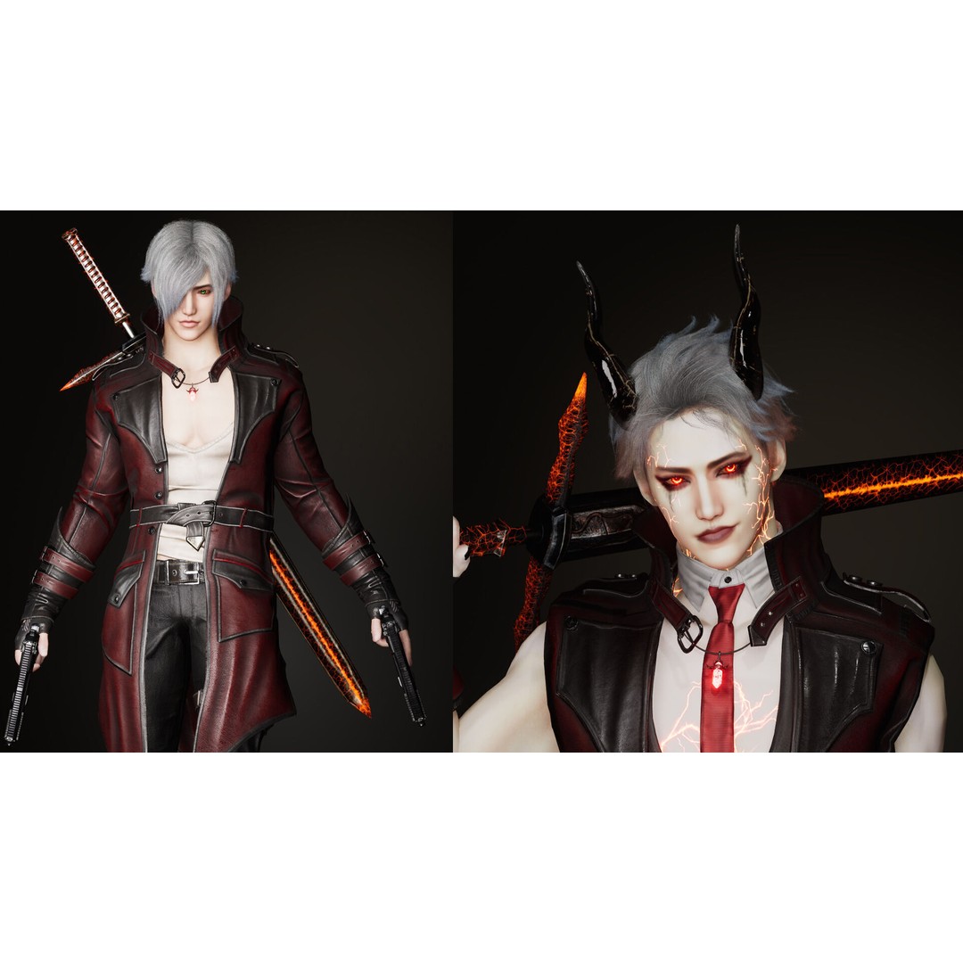 Half Blood Characters 3D Model – Low Poly Rigged Fantasy Asset, FBX - View 25