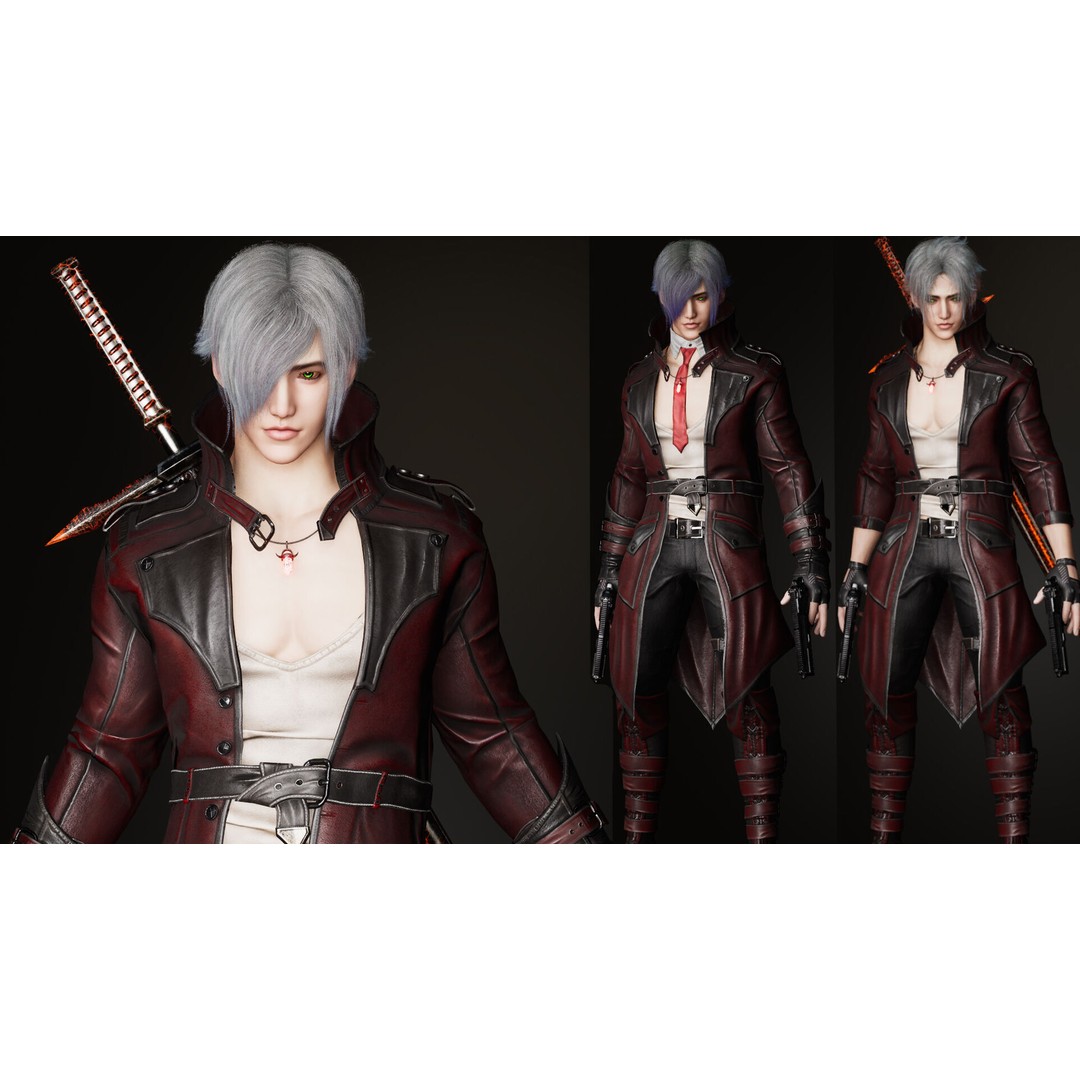 Half Blood Characters 3D Model – Low Poly Rigged Fantasy Asset, FBX - View 27