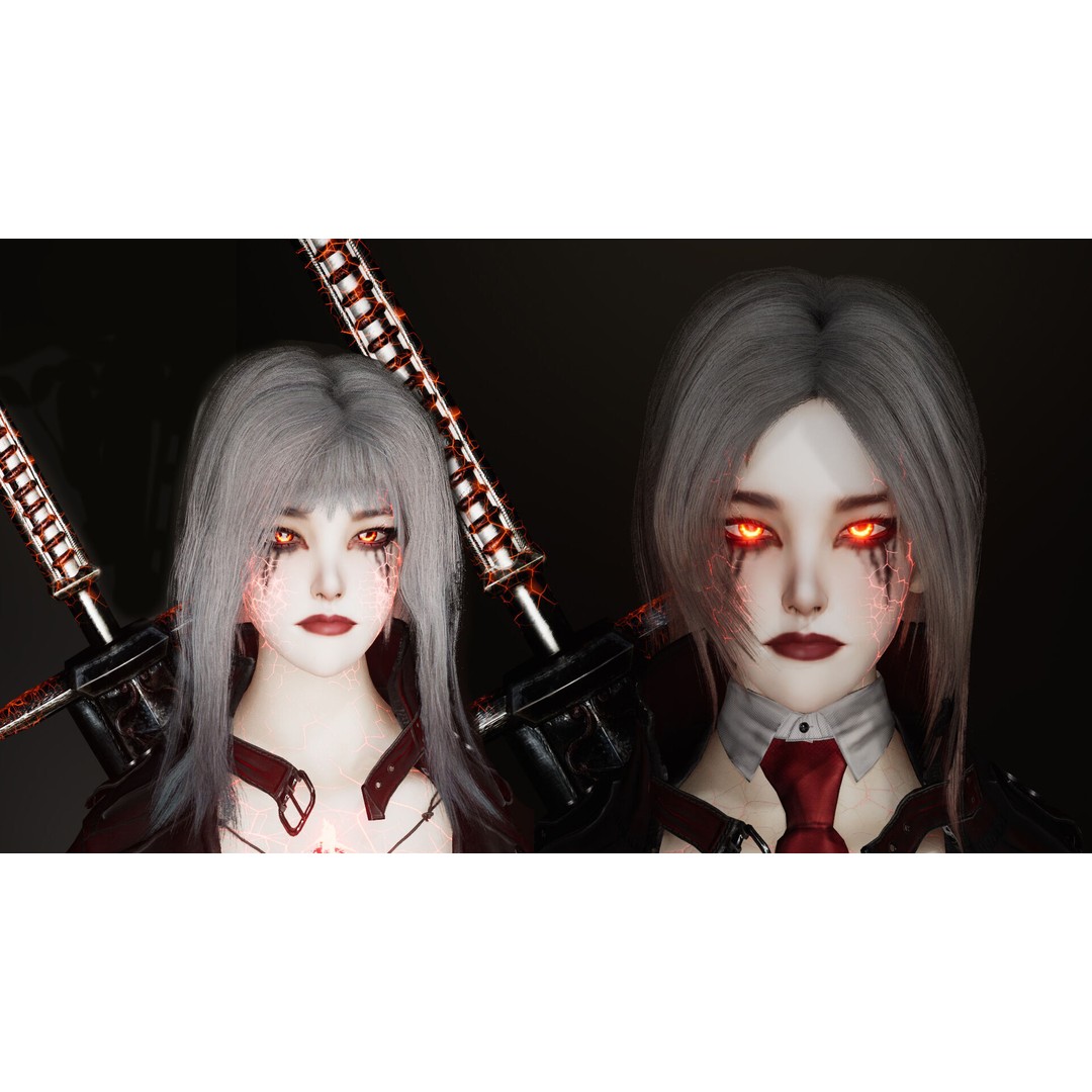 Half Blood Characters 3D Model – Low Poly Rigged Fantasy Asset, FBX - View 41